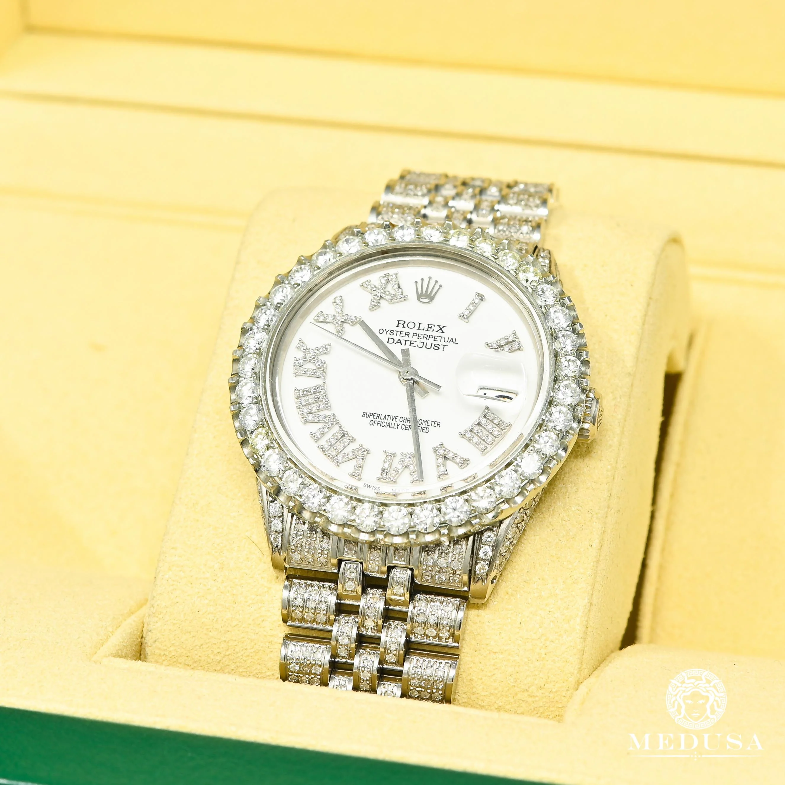 Rolex Datejust 36mm - White Iced Out - Image 3