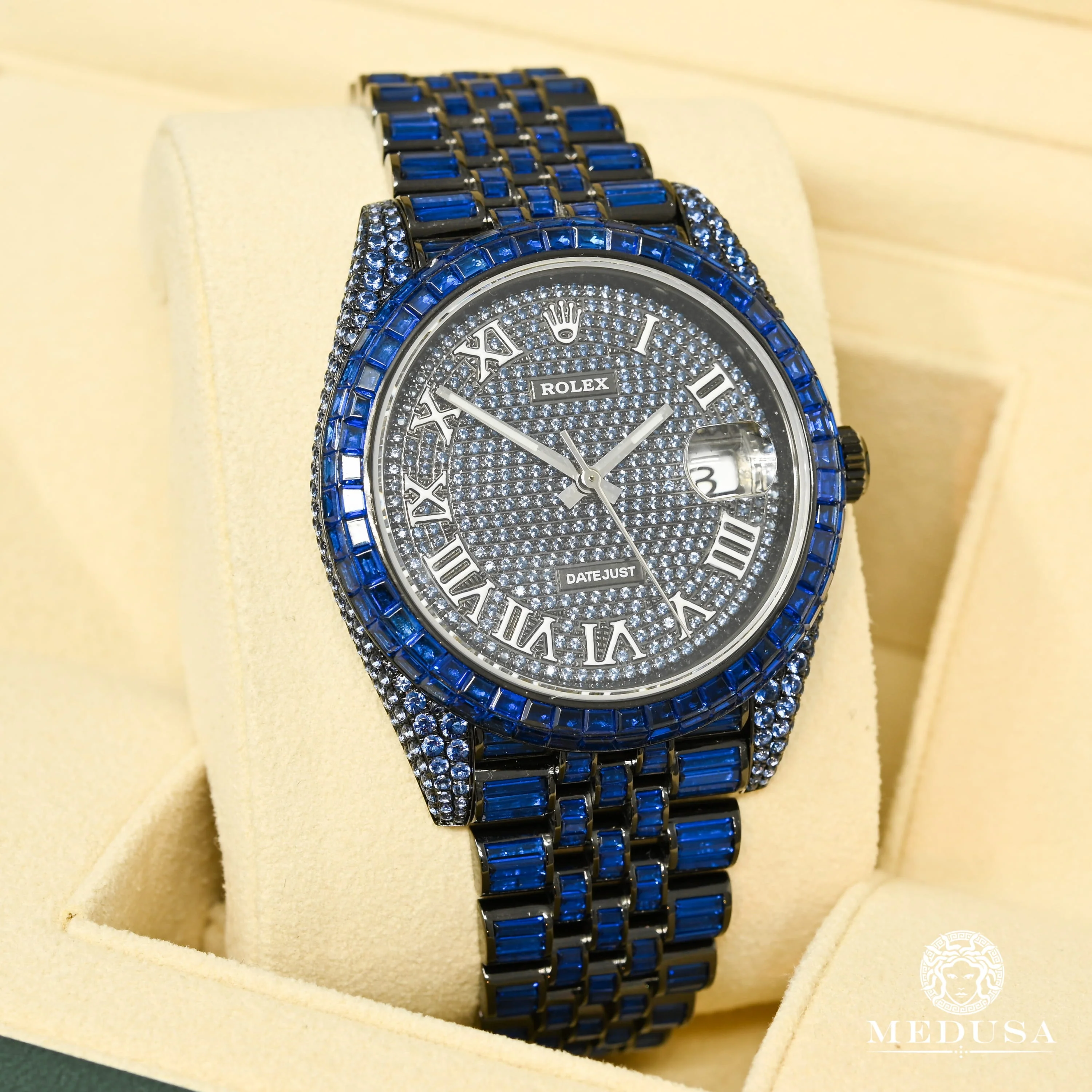 Rolex Datejust 41mm - Black & Blue Sapphire - Image 2
