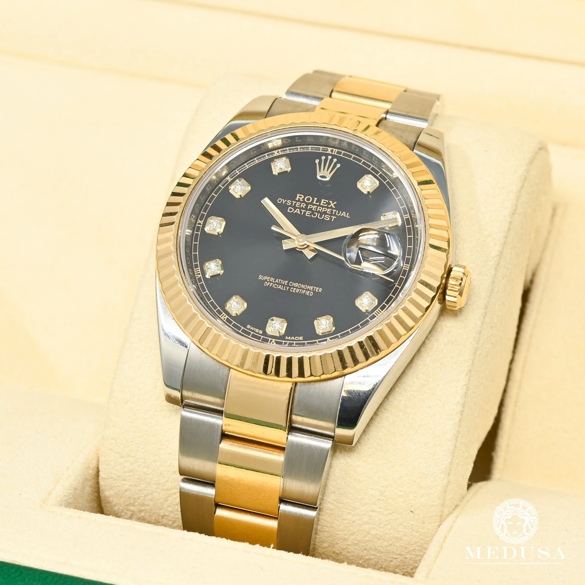 Rolex Datejust 41mm - Black Factory Diamond - Image 3