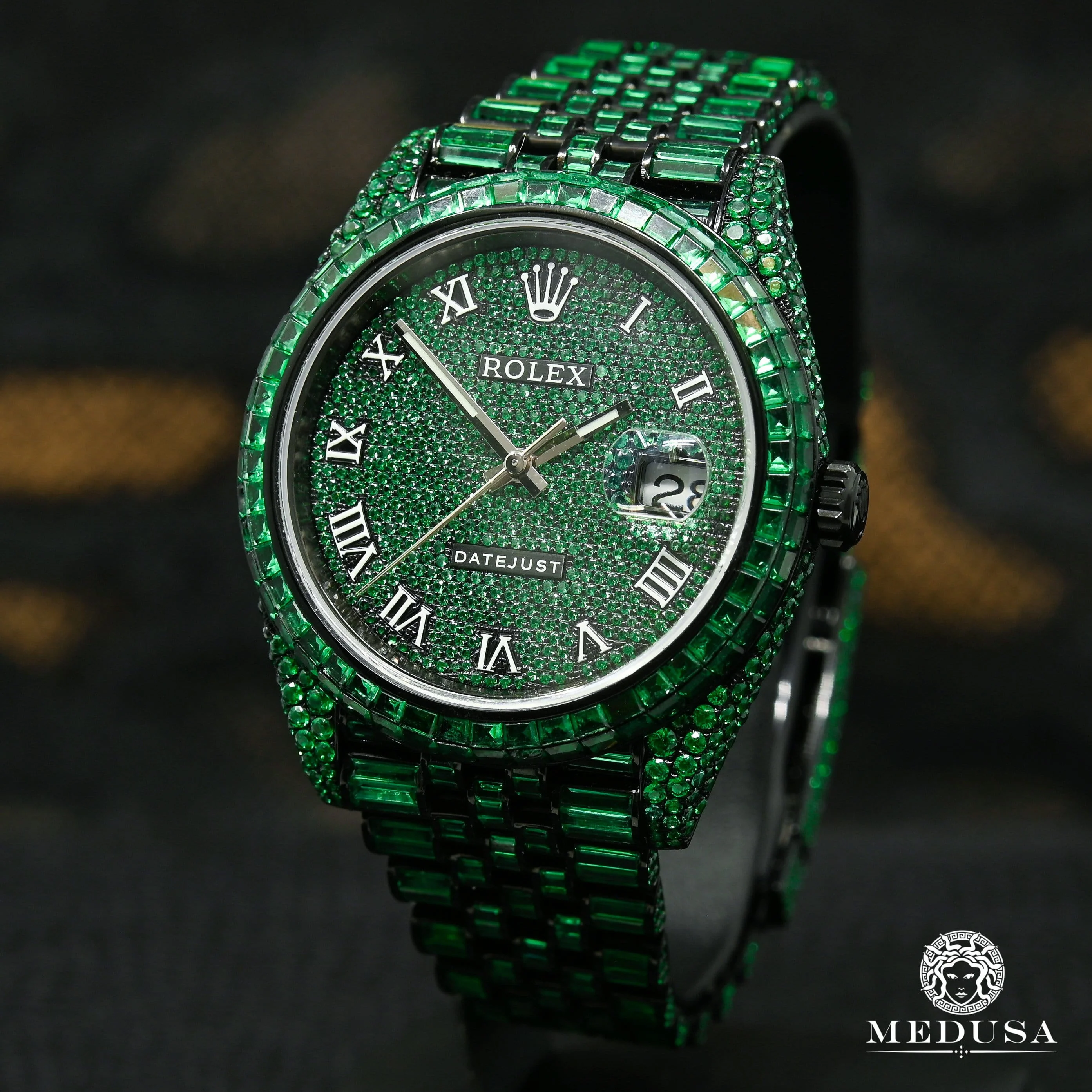 Rolex Datejust 41mm - Black & Green Emerald
