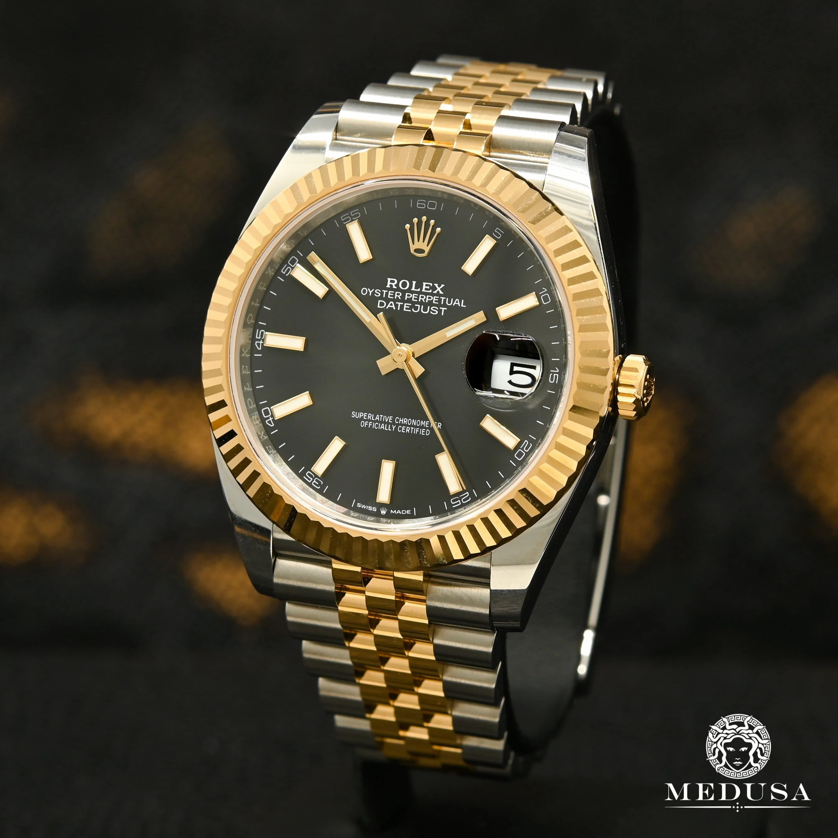 Rolex Datejust 41mm - Black Jubilee Fluted