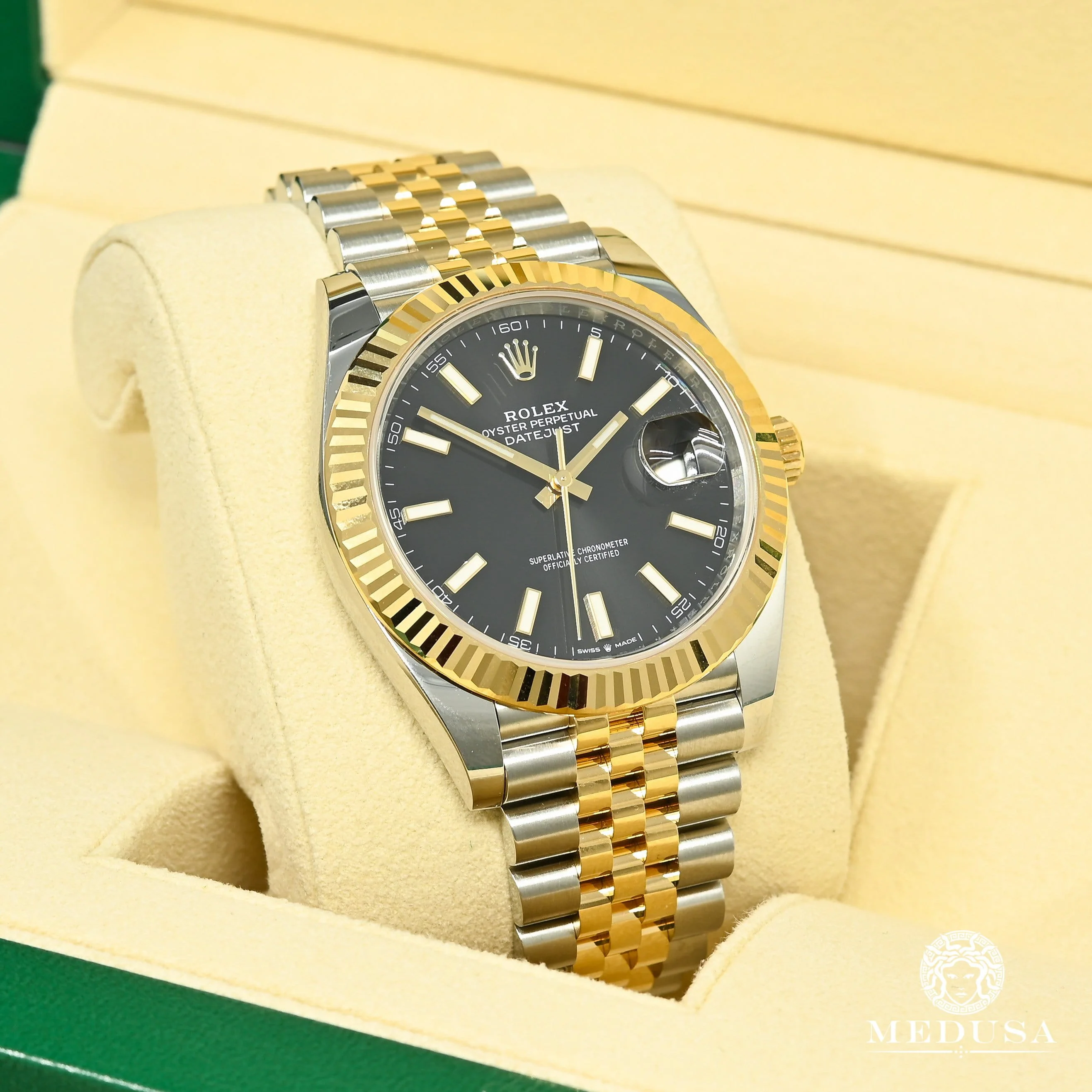 Rolex Datejust 41mm - Black Jubilee Fluted - Image 3