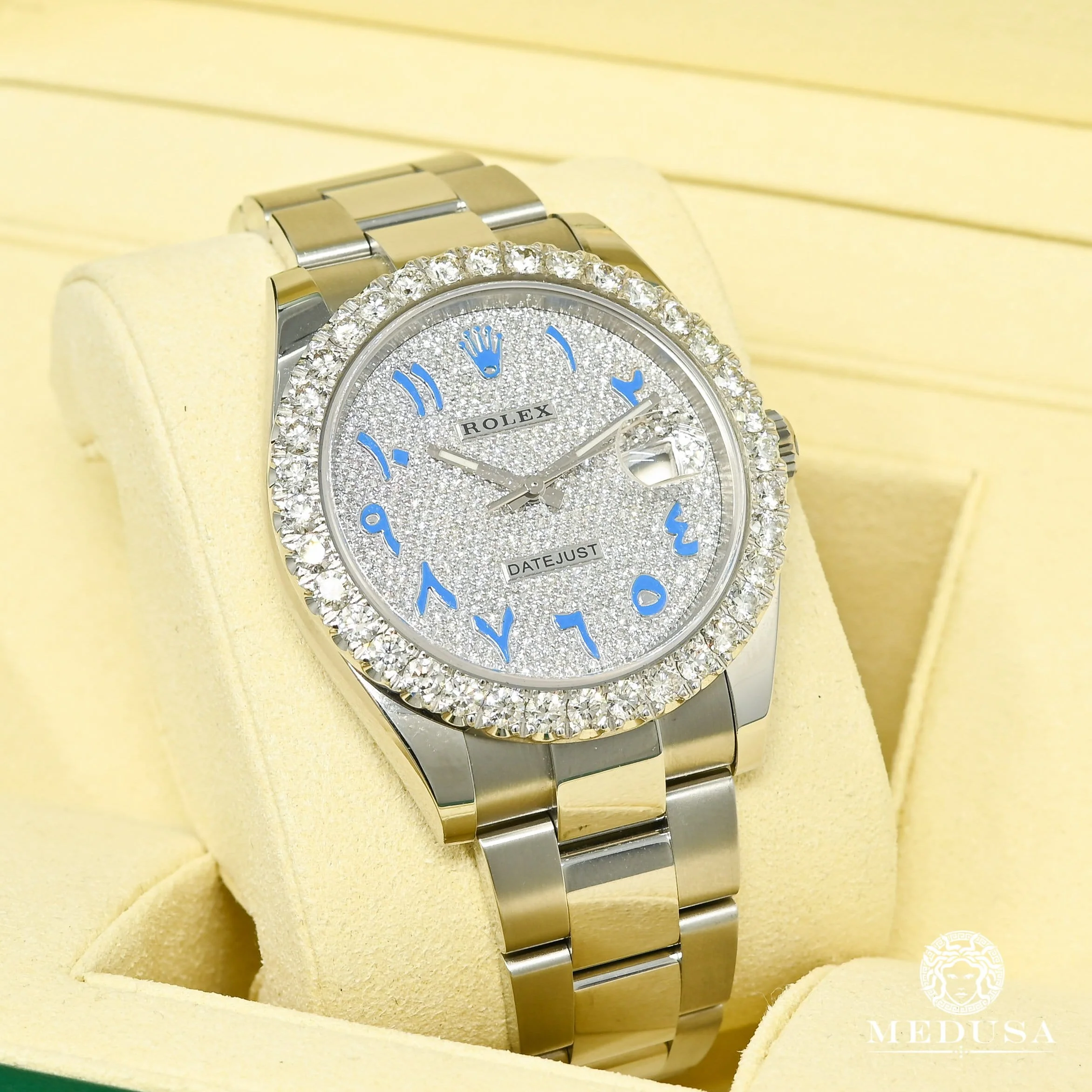 Rolex Datejust 41mm - Blue Arabic Iced - Image 2