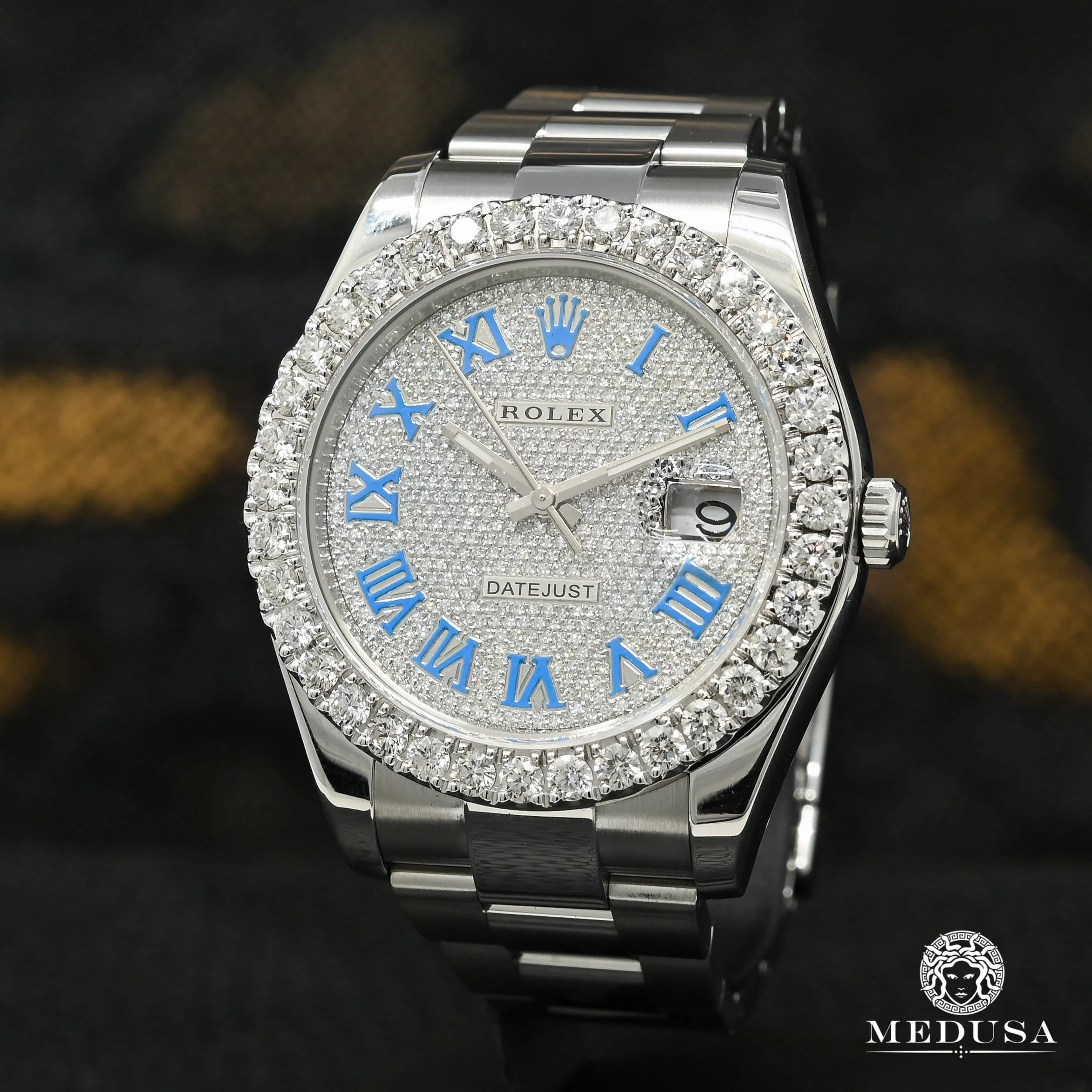 Rolex Datejust 41mm - Blue Roman Iced