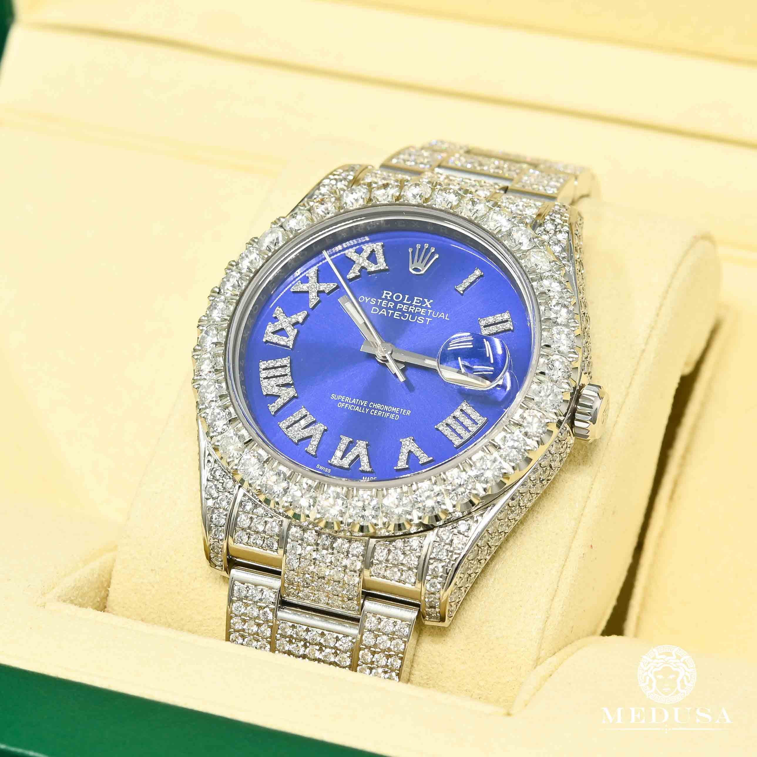 Rolex Datejust 41mm - Blue Roman Full Iced - Image 2