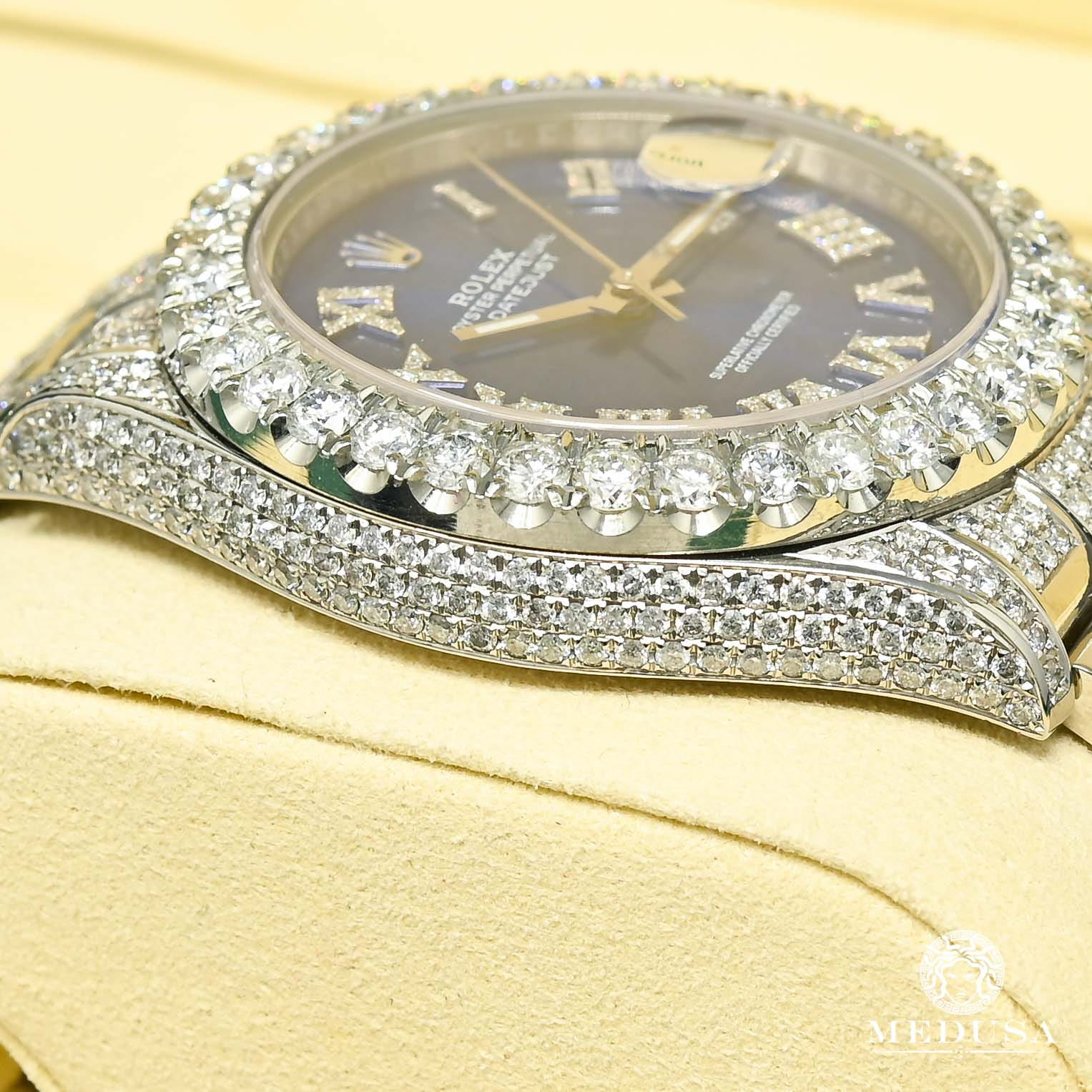 Rolex Datejust 41mm - Blue Roman Full Iced - Image 6