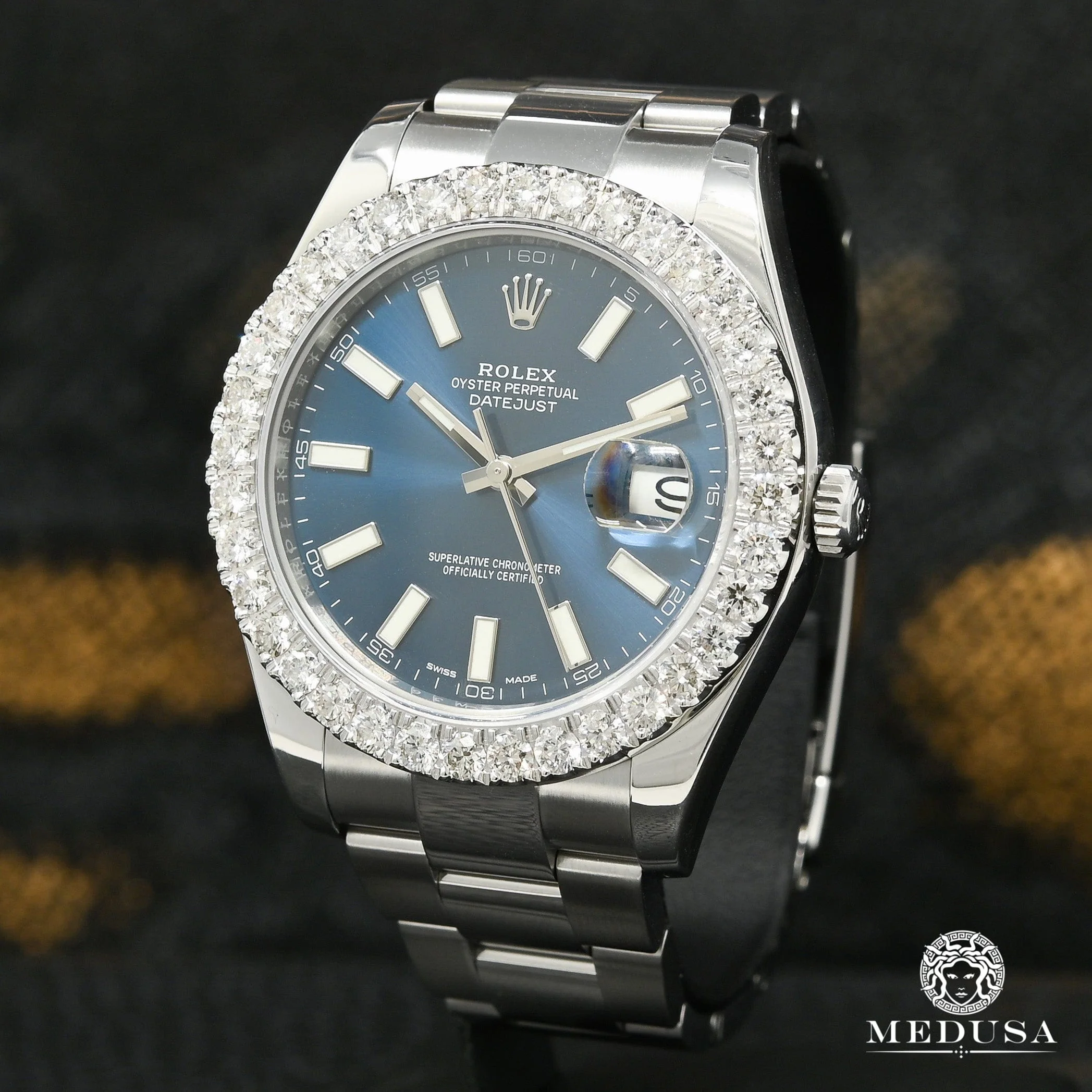 Rolex Datejust 41mm - Blue Stick Iced