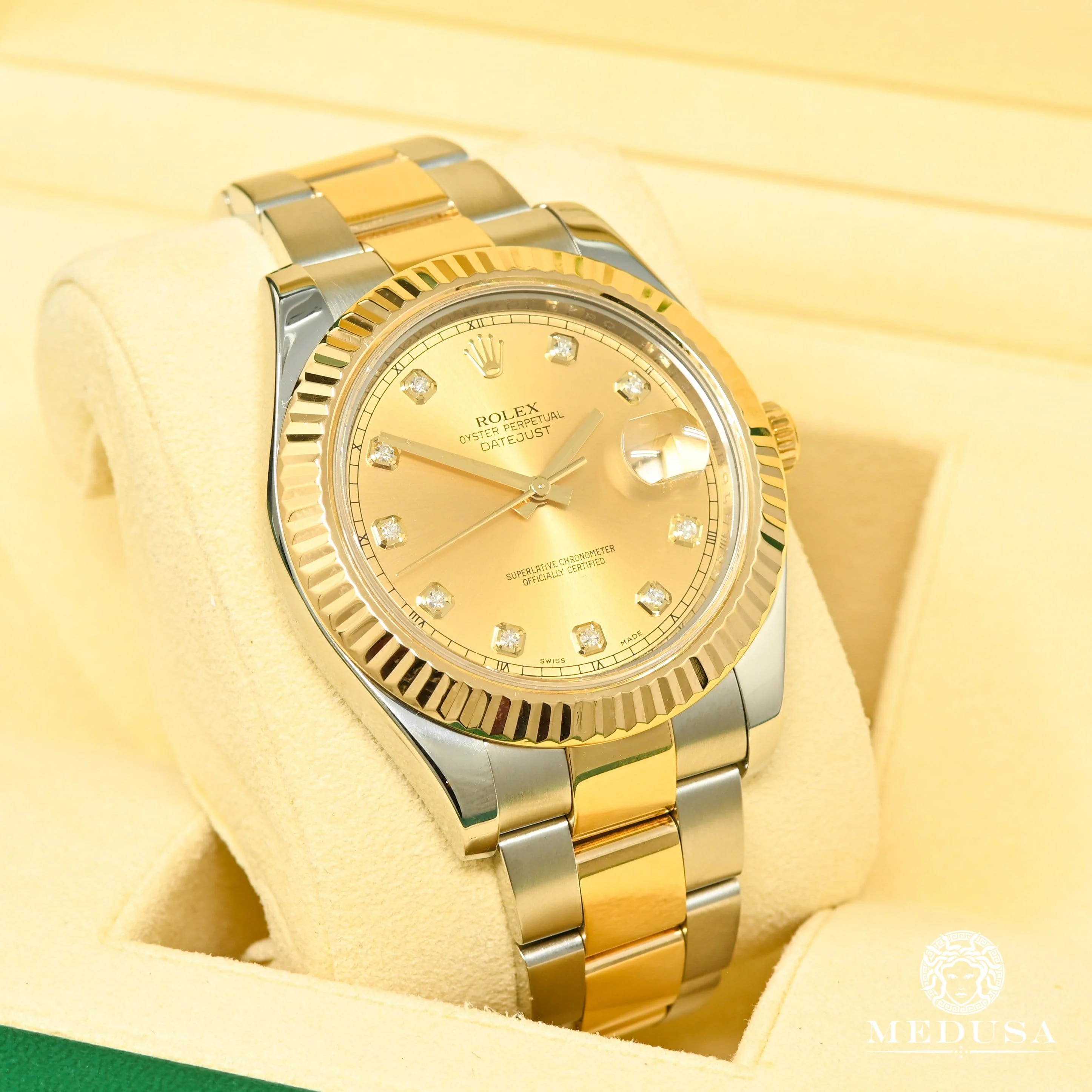 Rolex Datejust 41mm - Champagne Factory Diamond - Image 3
