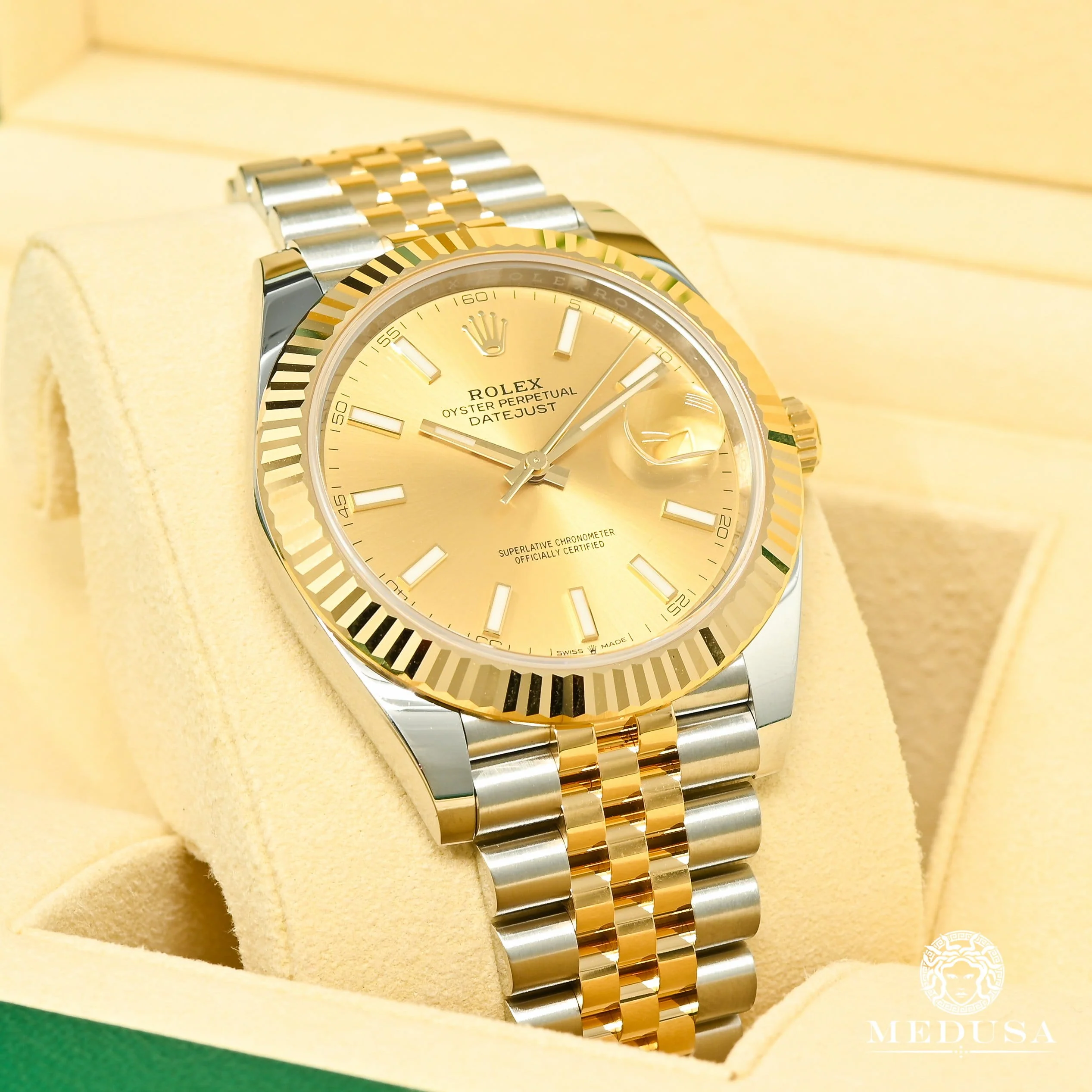 Rolex Datejust 41mm - Champagne Jubilee Fluted - Image 2