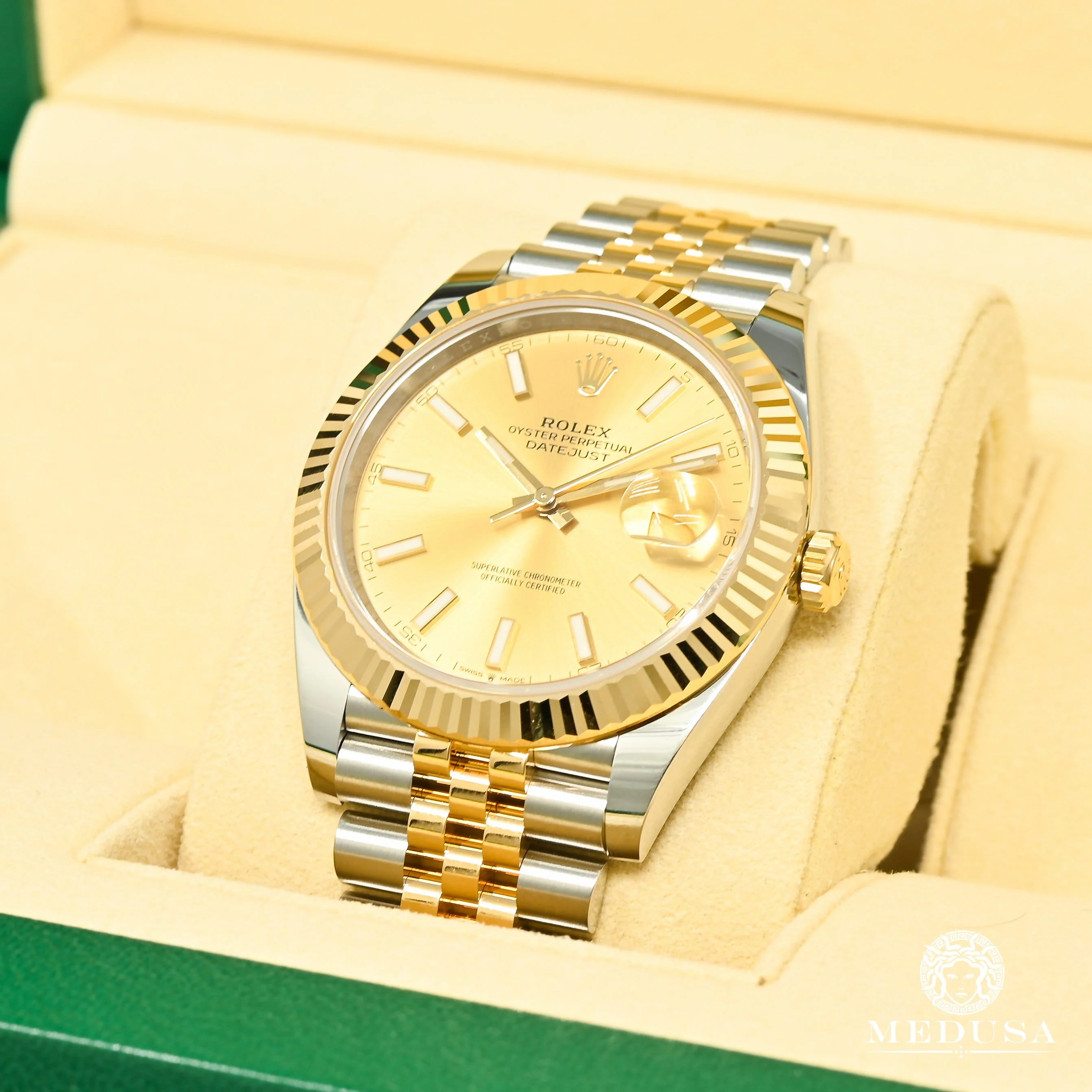 Rolex Datejust 41mm - Champagne Jubilee Fluted - Image 3