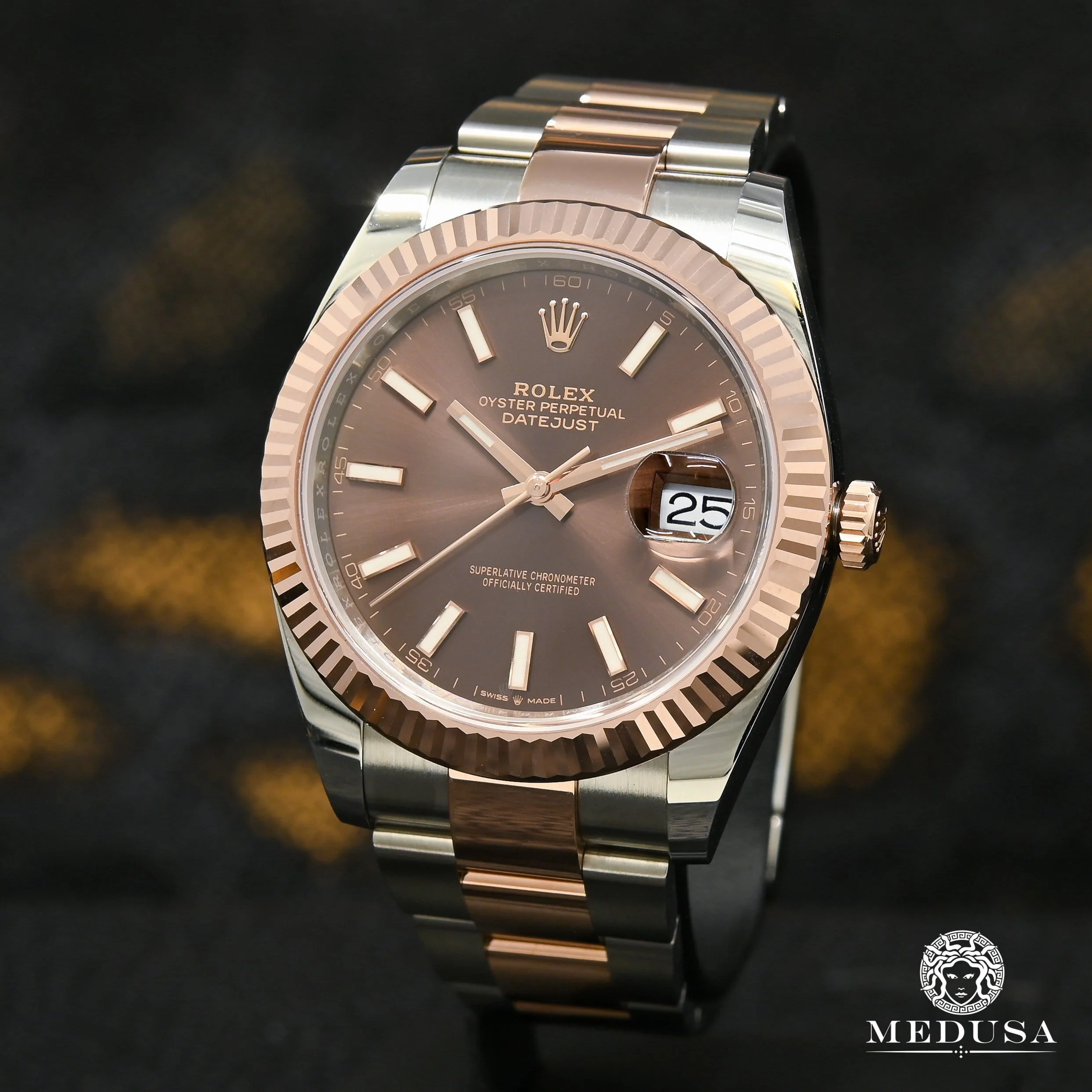 Rolex Datejust 41mm - Fluted Everose Stick 