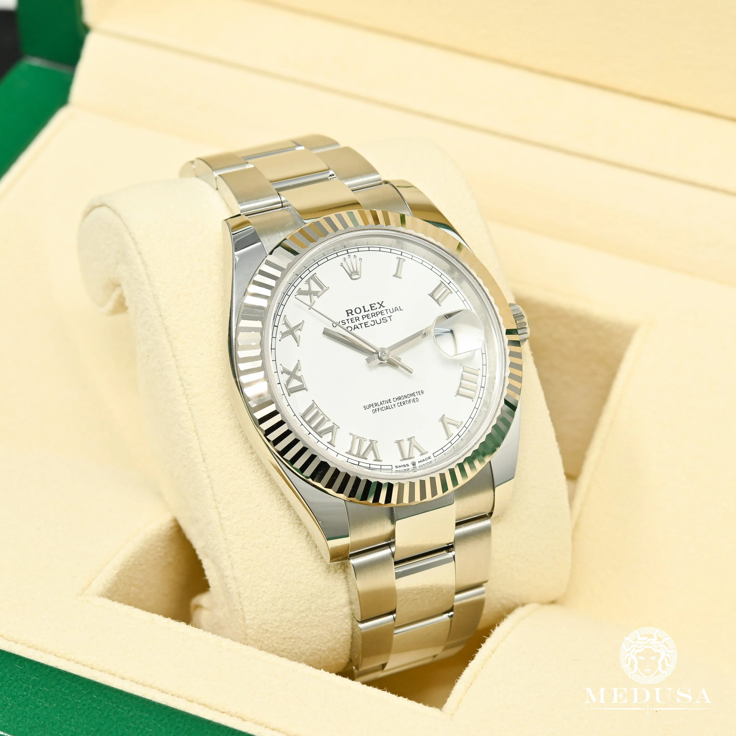 Rolex Datejust 41mm - Fluted White Roman - Image 2