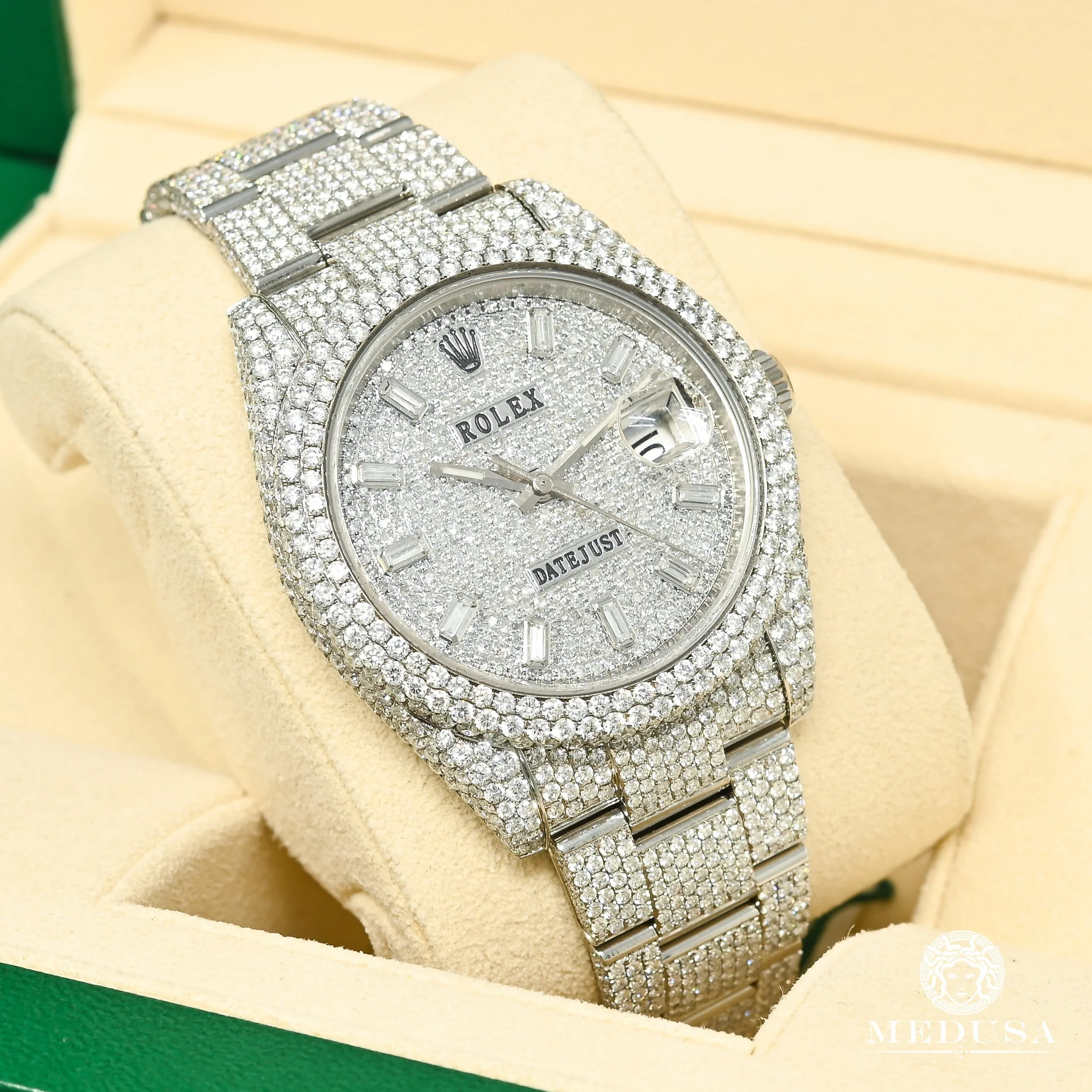 Rolex Datejust 41mm - Full Honeycomb Baguette - Image 3
