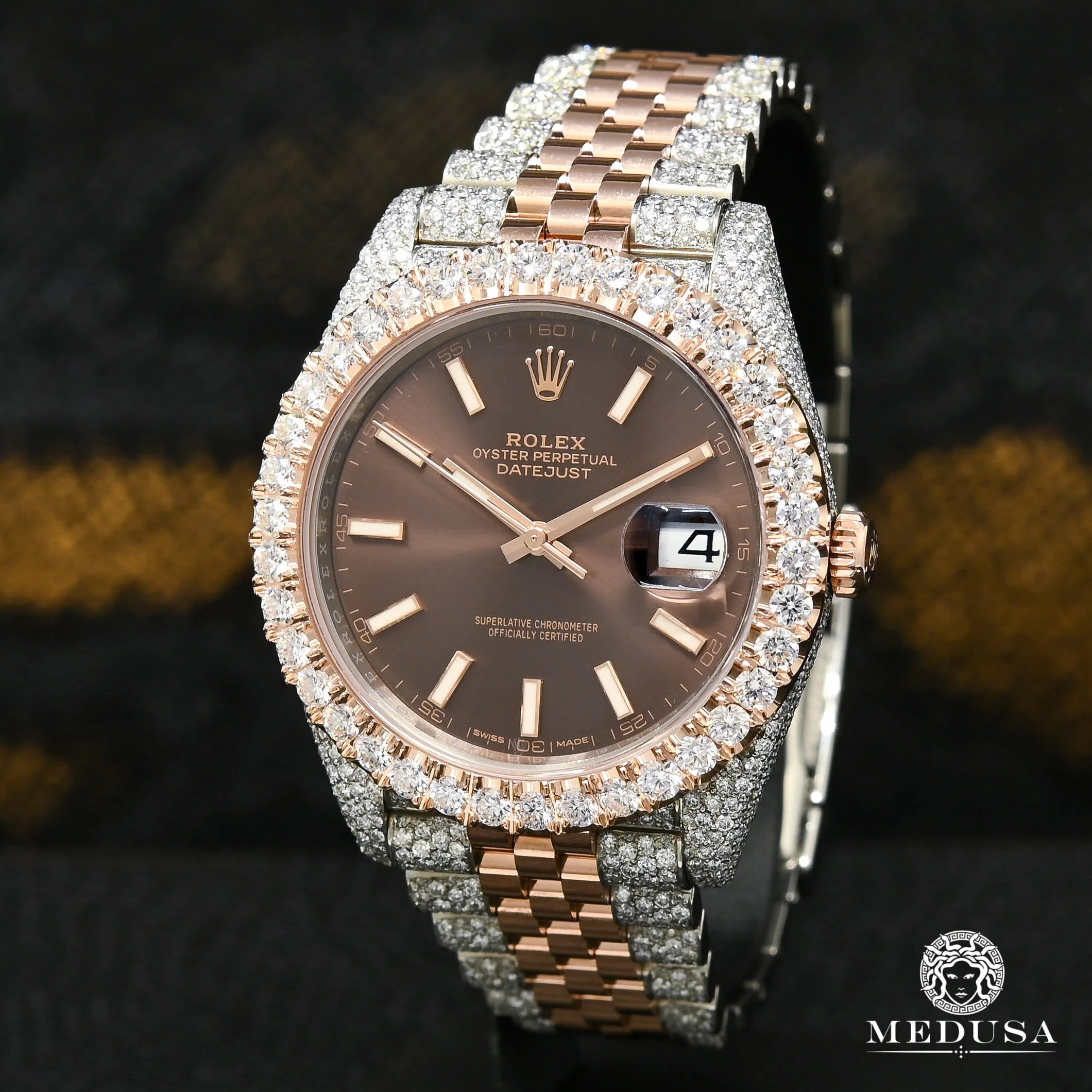 Rolex Datejust 41mm - Jubilee Everose Bezel Iced