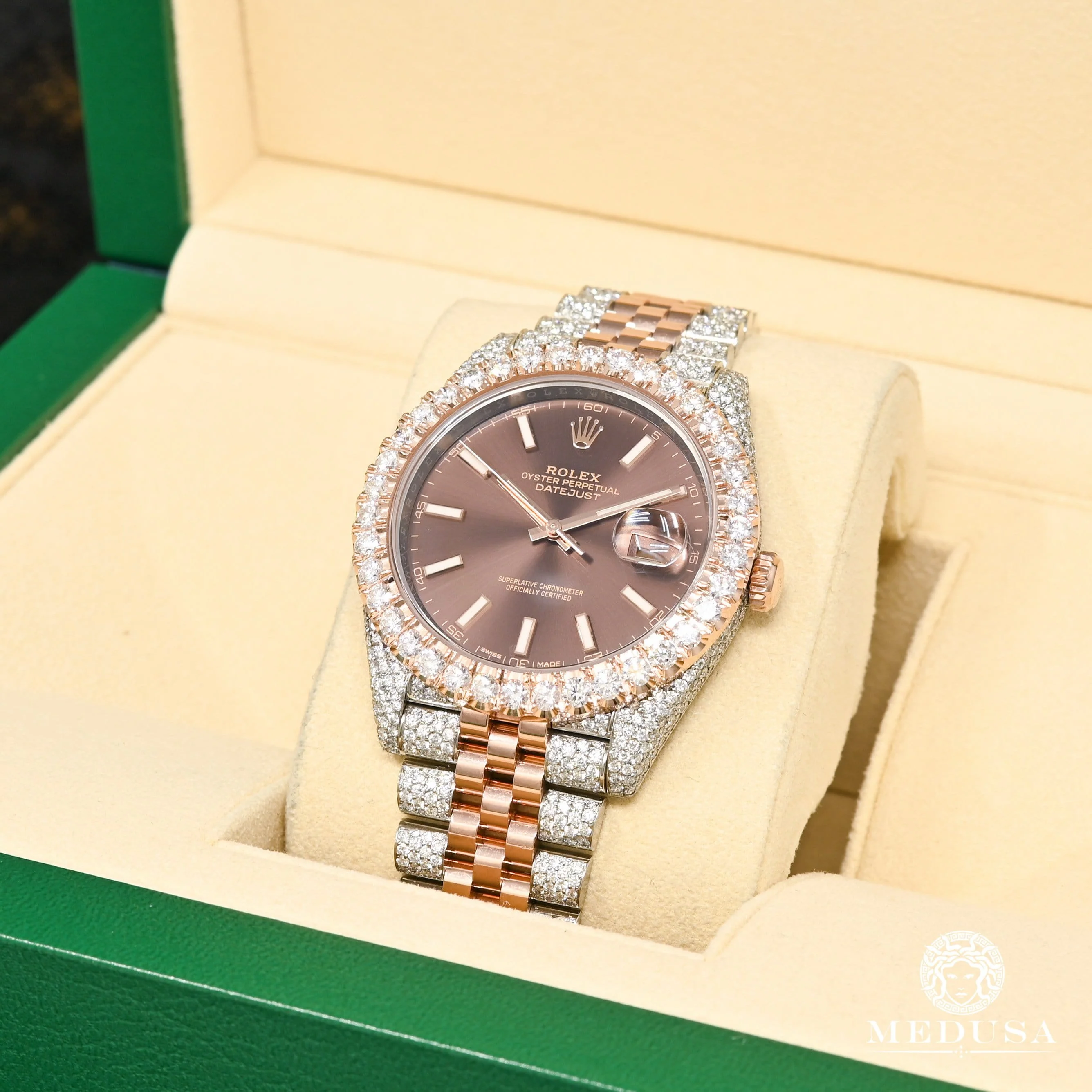 Rolex Datejust 41mm - Jubilee Everose Bezel Iced - Image 3