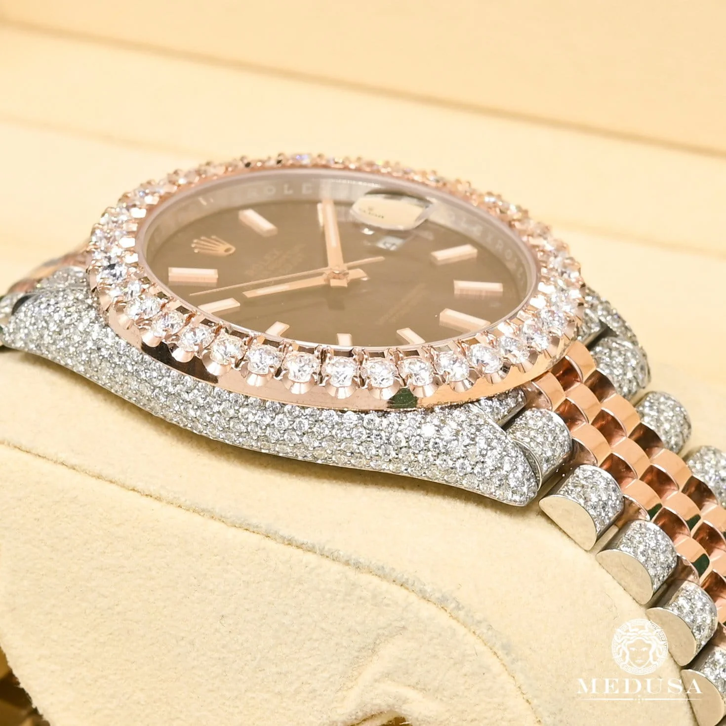 Rolex Datejust 41mm - Jubilee Everose Bezel Iced - Image 4