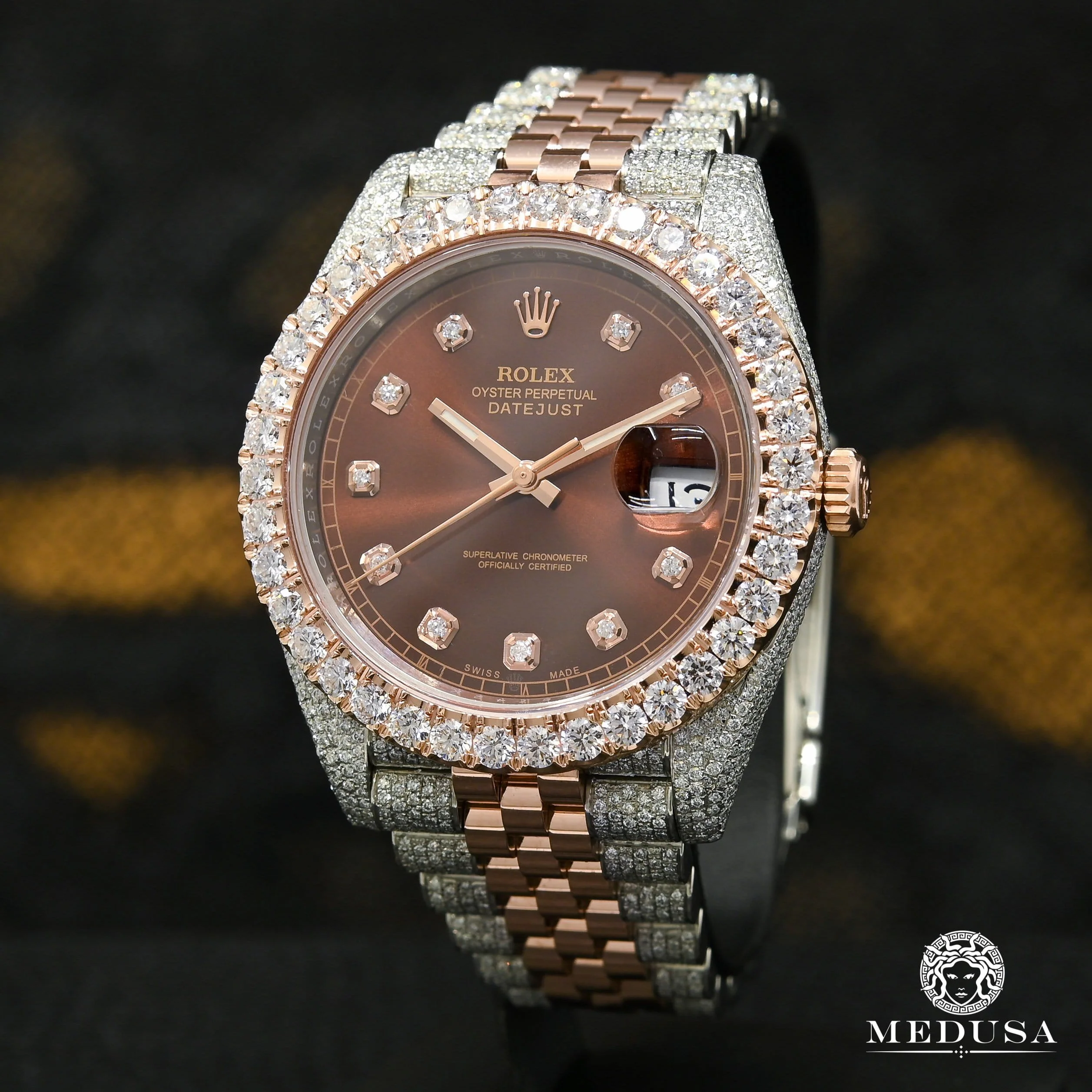 Rolex Datejust 41mm - Jubilee Everose Iced