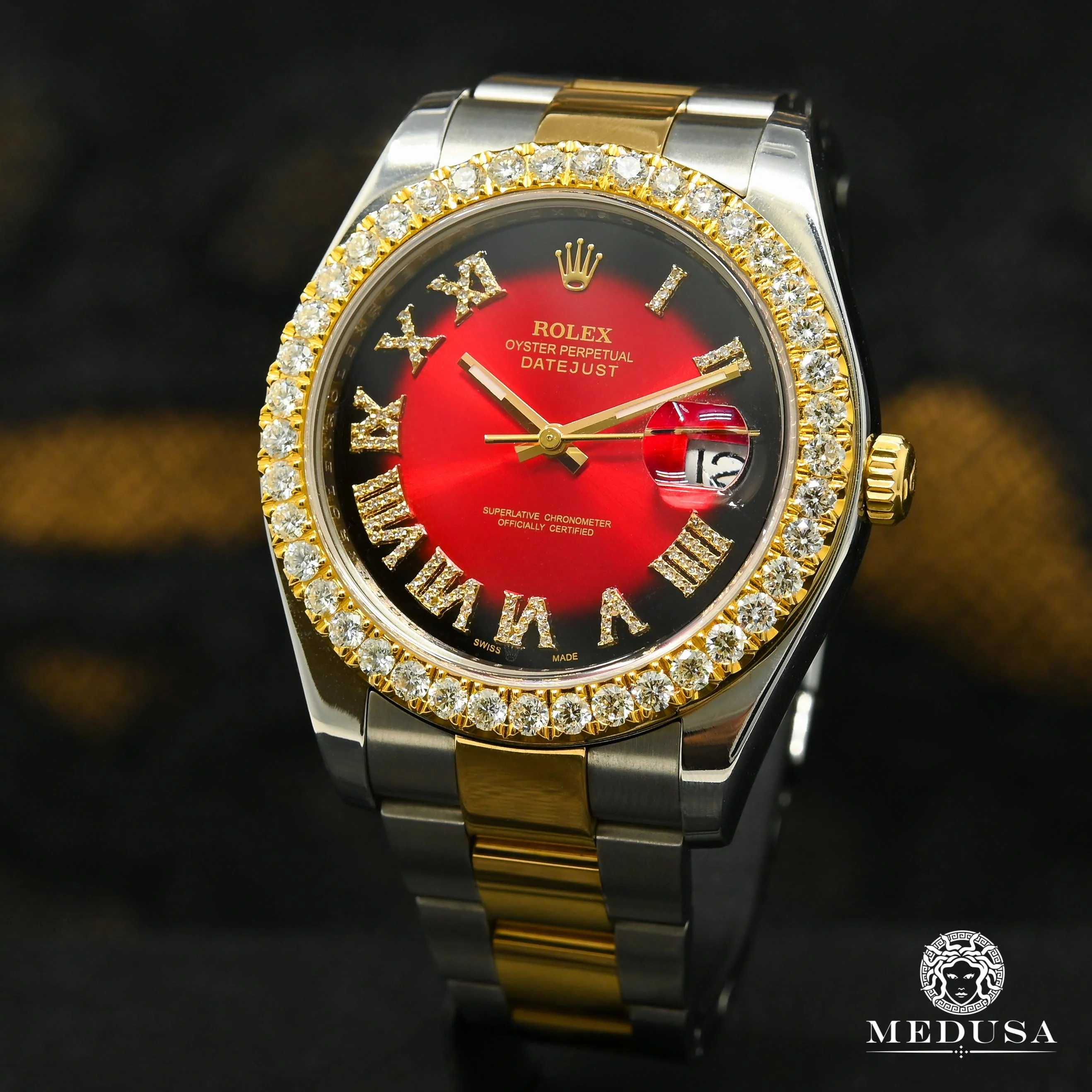 Rolex Datejust 41mm - Oyster Roman Red