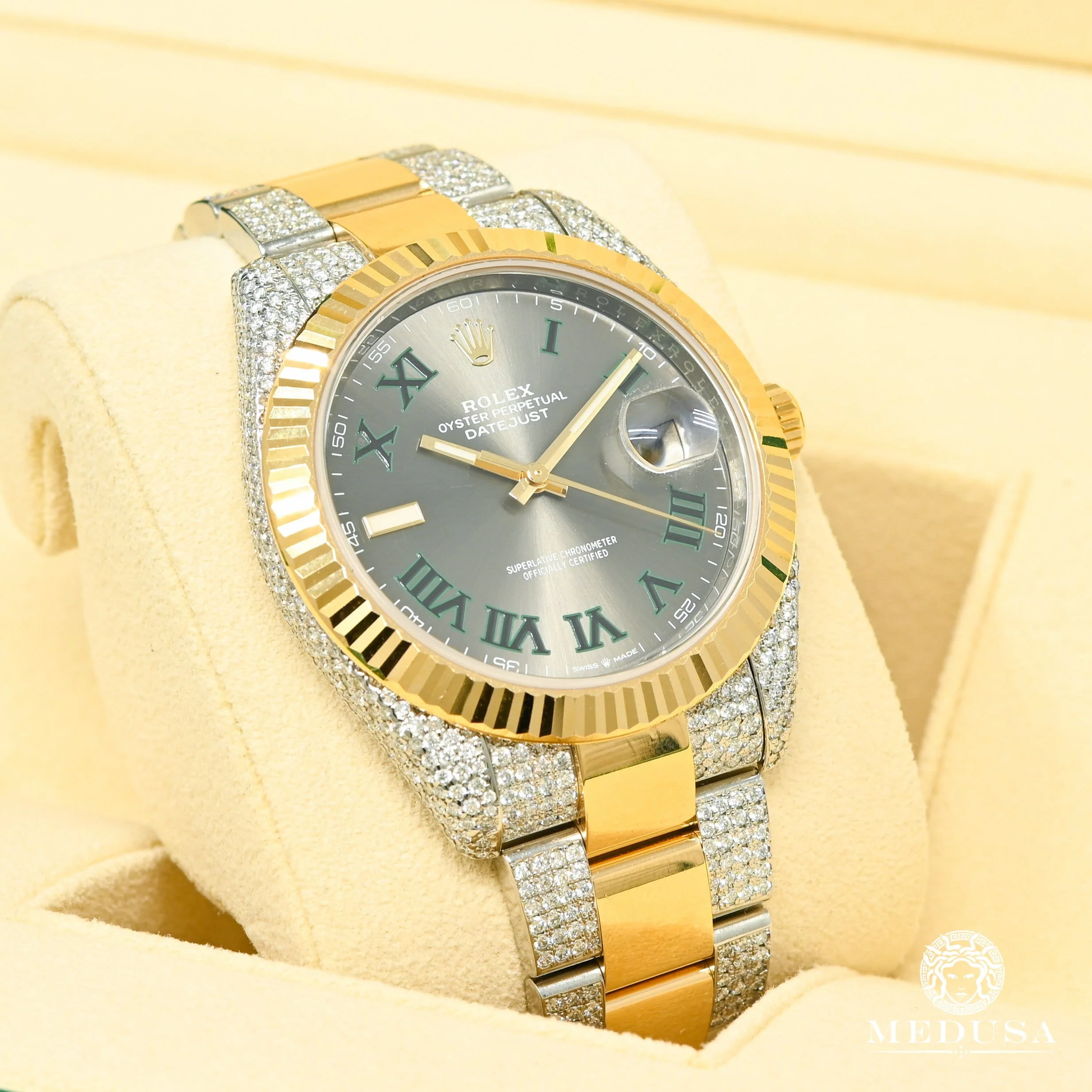 Rolex Datejust 41mm - Wimbledon Fluted Iced - Image 2
