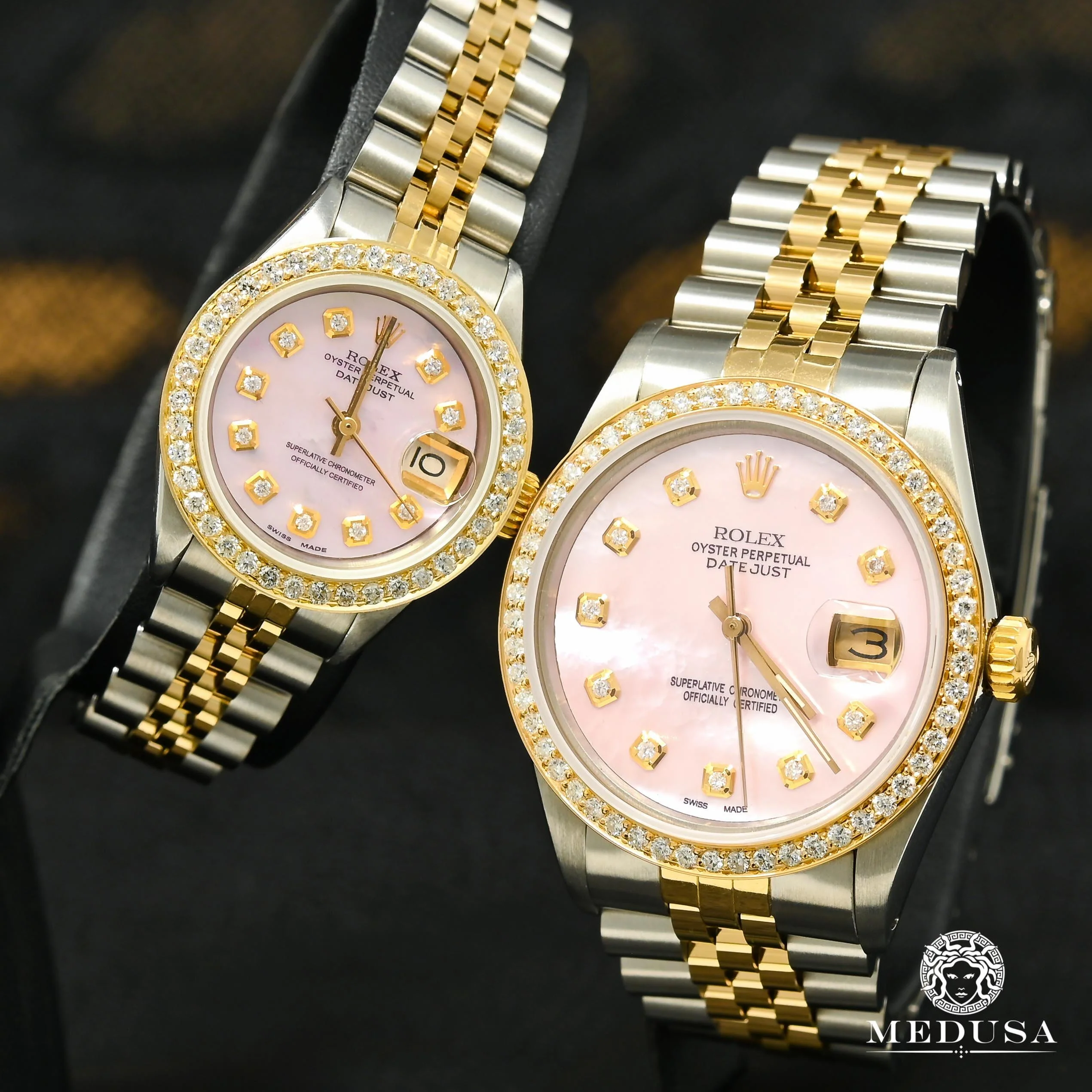 Rolex Datejust Set Him & Her - Pink
