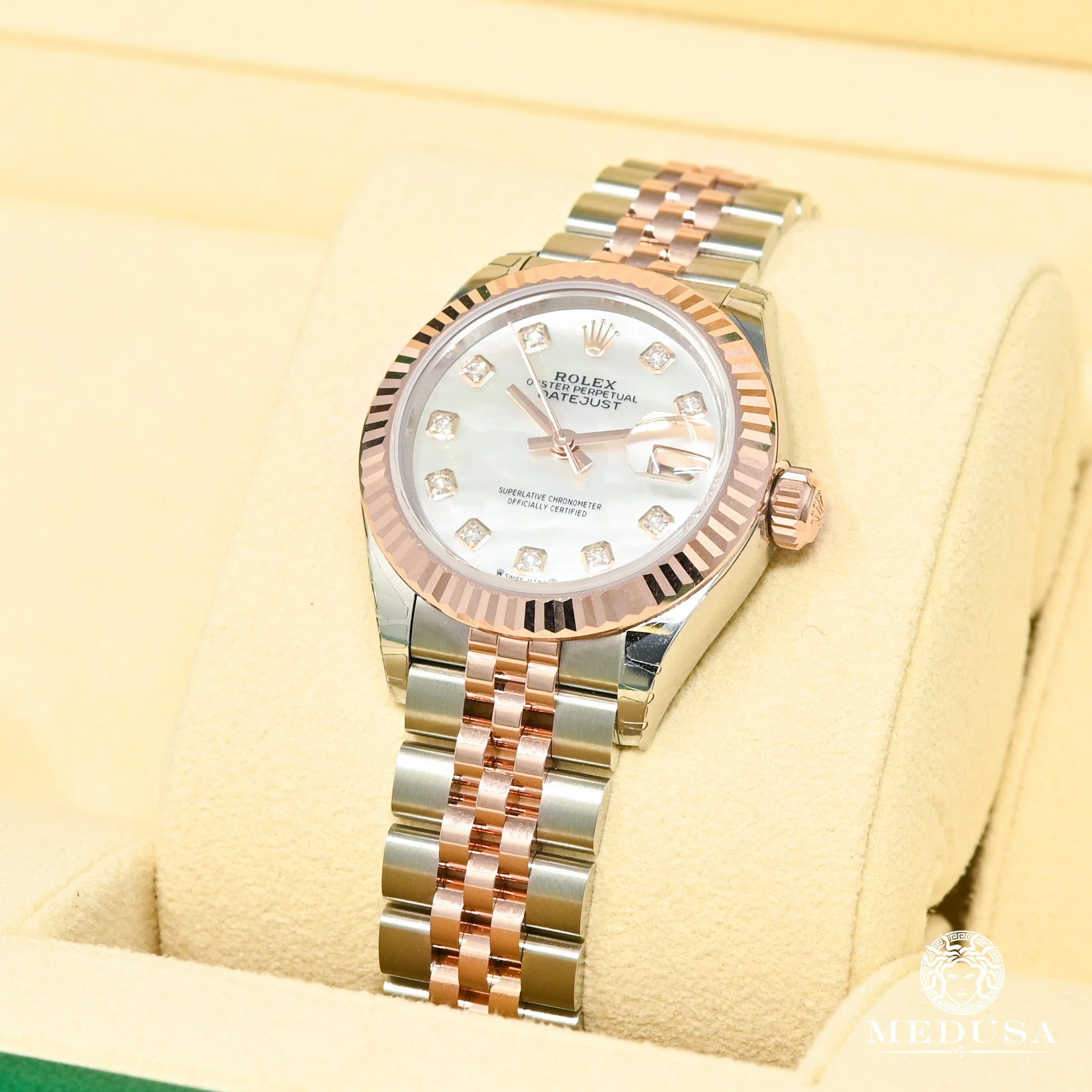 Rolex Lady-Datejust 28mm - Everose ''Mother of Pearl'' - Image 3