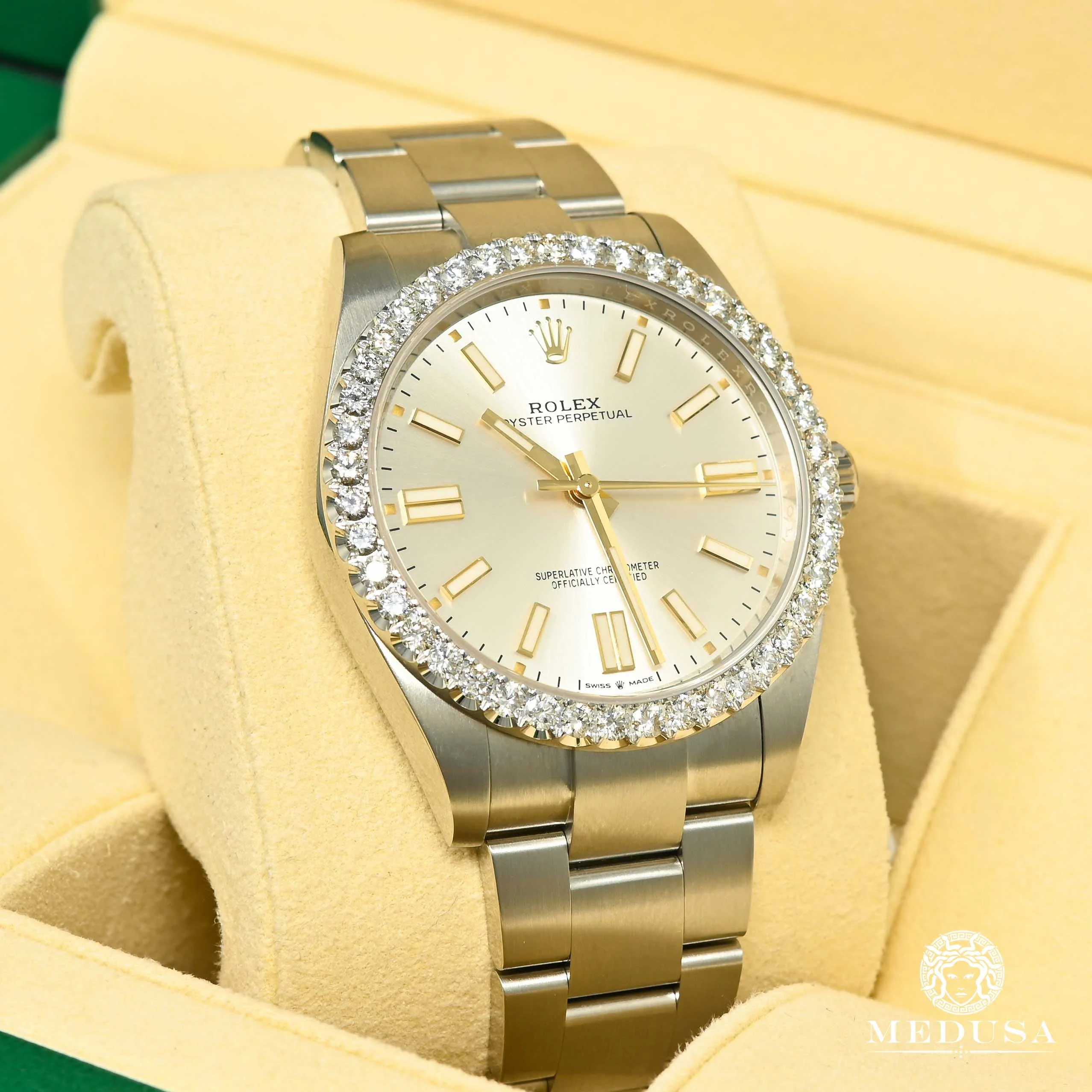 Rolex Oyster Perpetual 41mm - Grey Bezel - Image 3