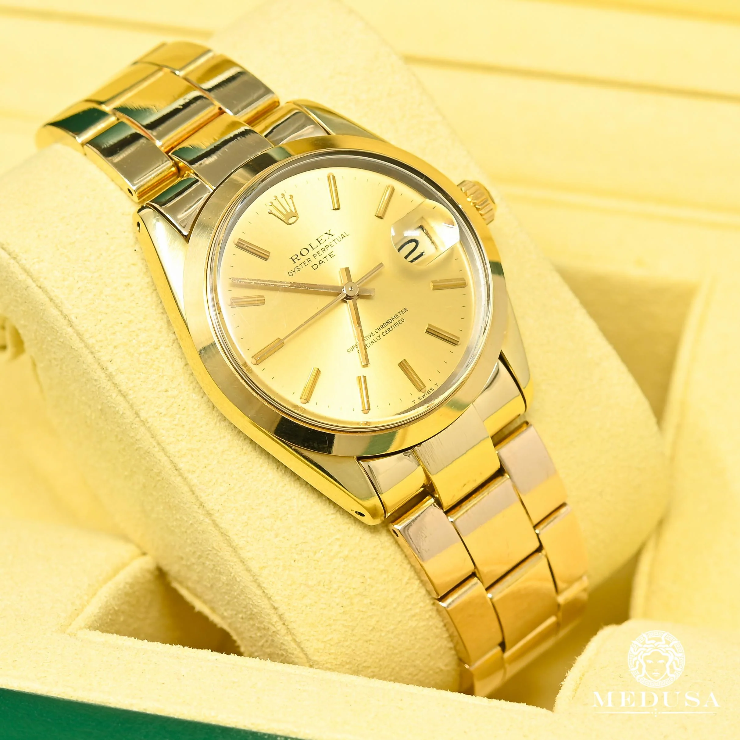 Rolex Oyster Perpetual Date 34mm - Vintage Gold - Image 2