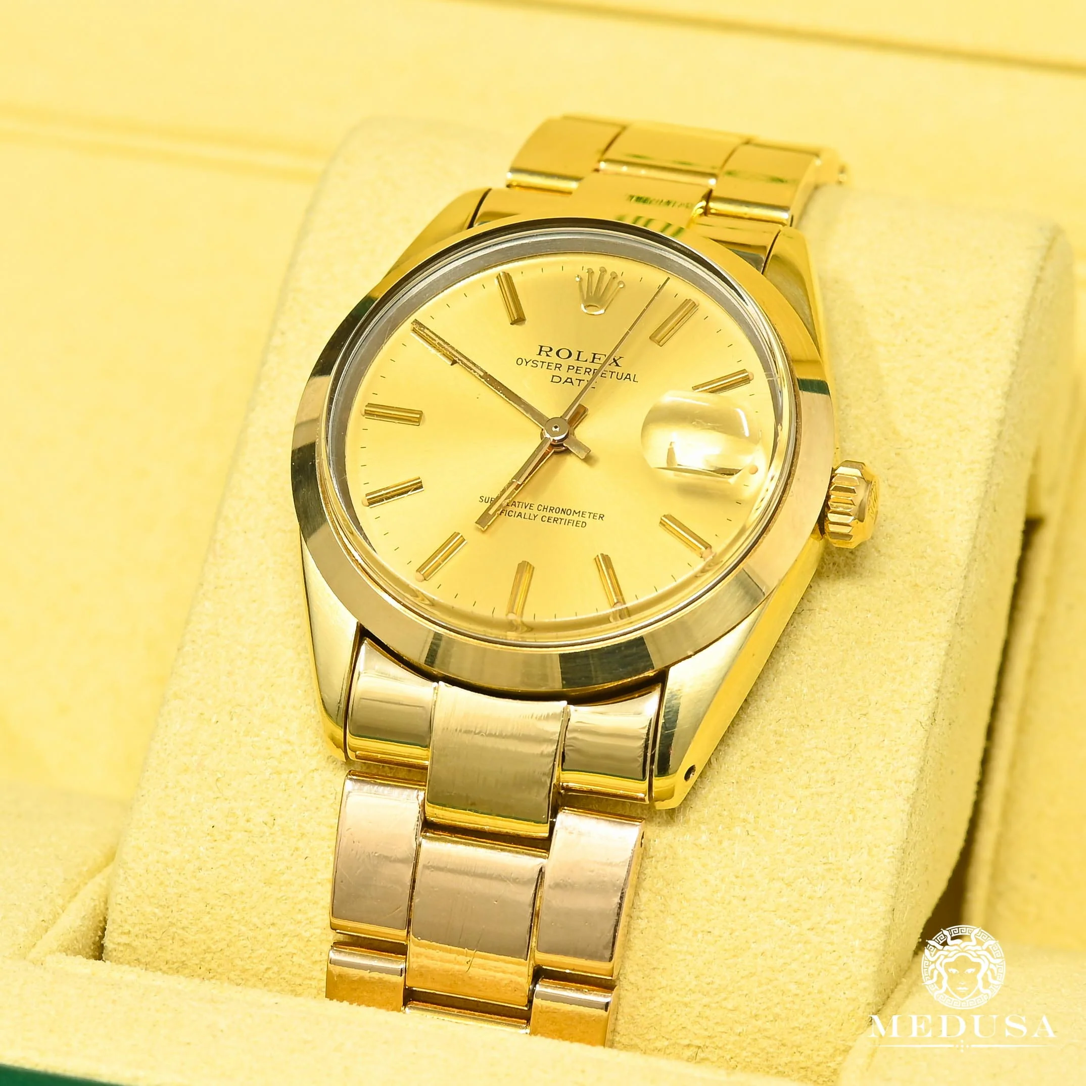 Rolex Oyster Perpetual Date 34mm - Vintage Gold - Image 3
