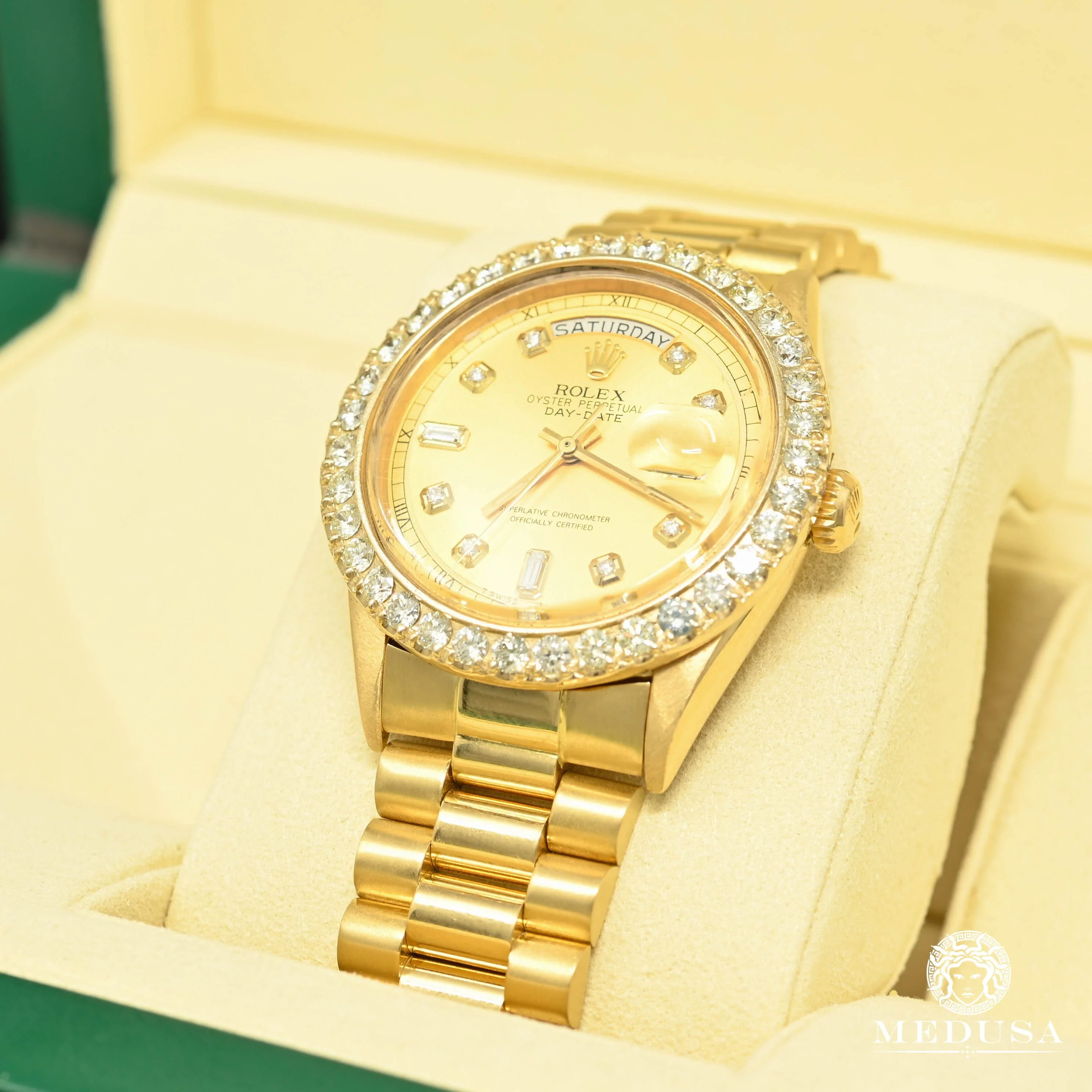 Rolex President Day-Date 36mm - Baguette Gold - Image 2