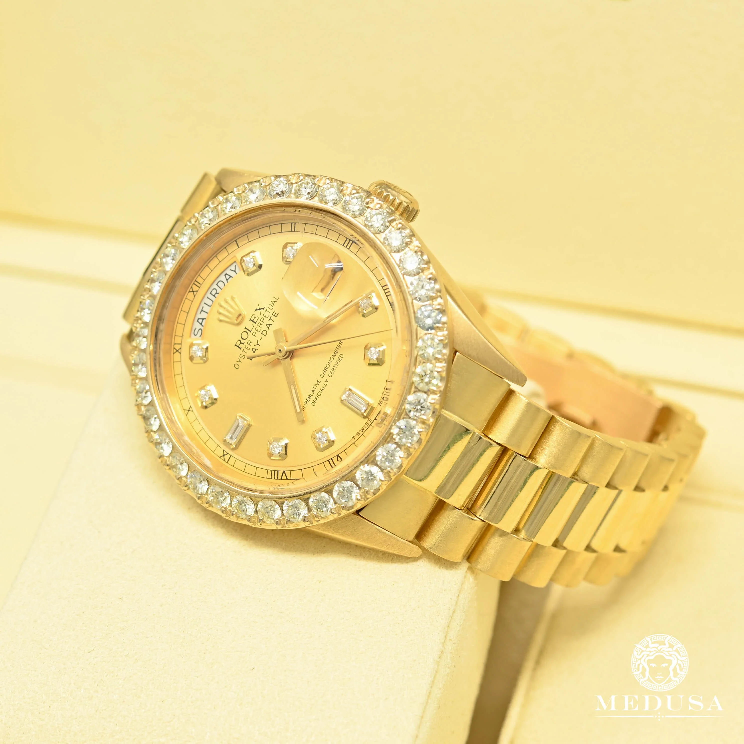 Rolex President Day-Date 36mm - Baguette Gold - Image 3