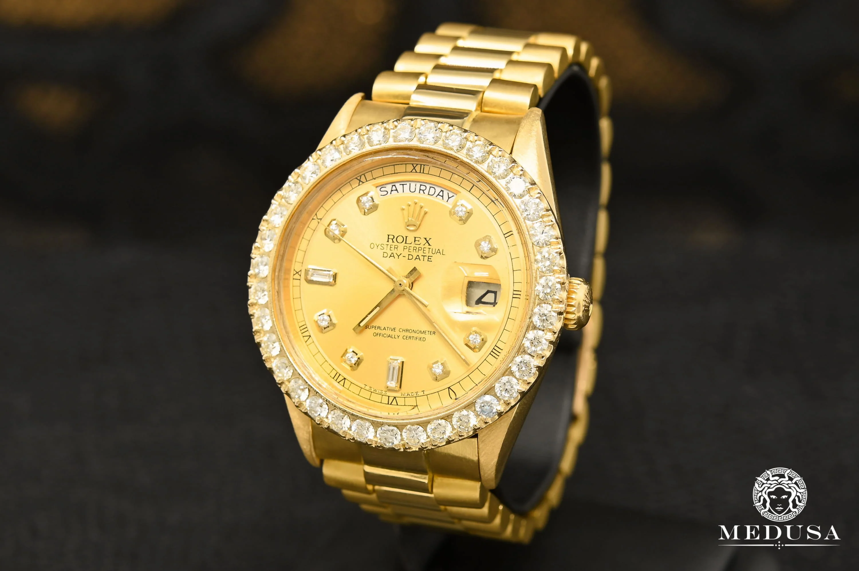 Rolex President Day-Date 36mm - Baguette Gold - Image 7