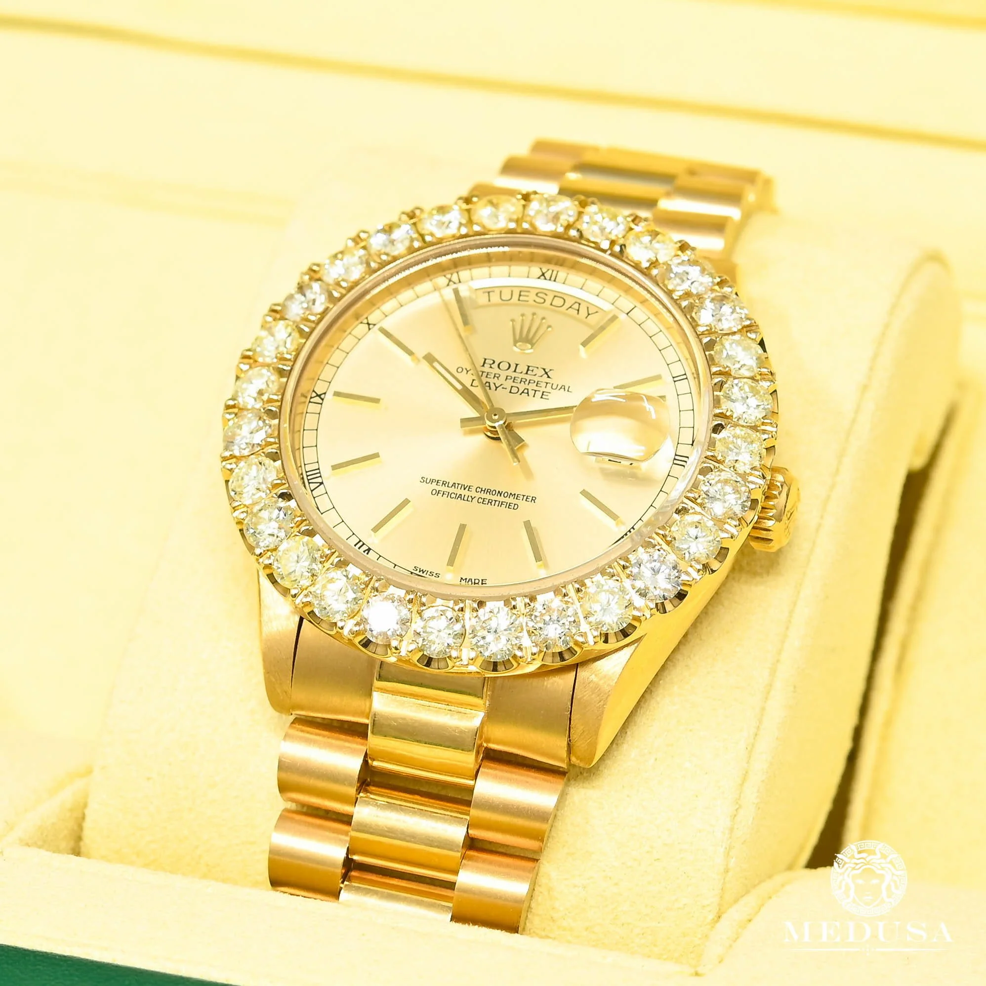Rolex President Day-Date 36mm - Iced Champagne - Image 3