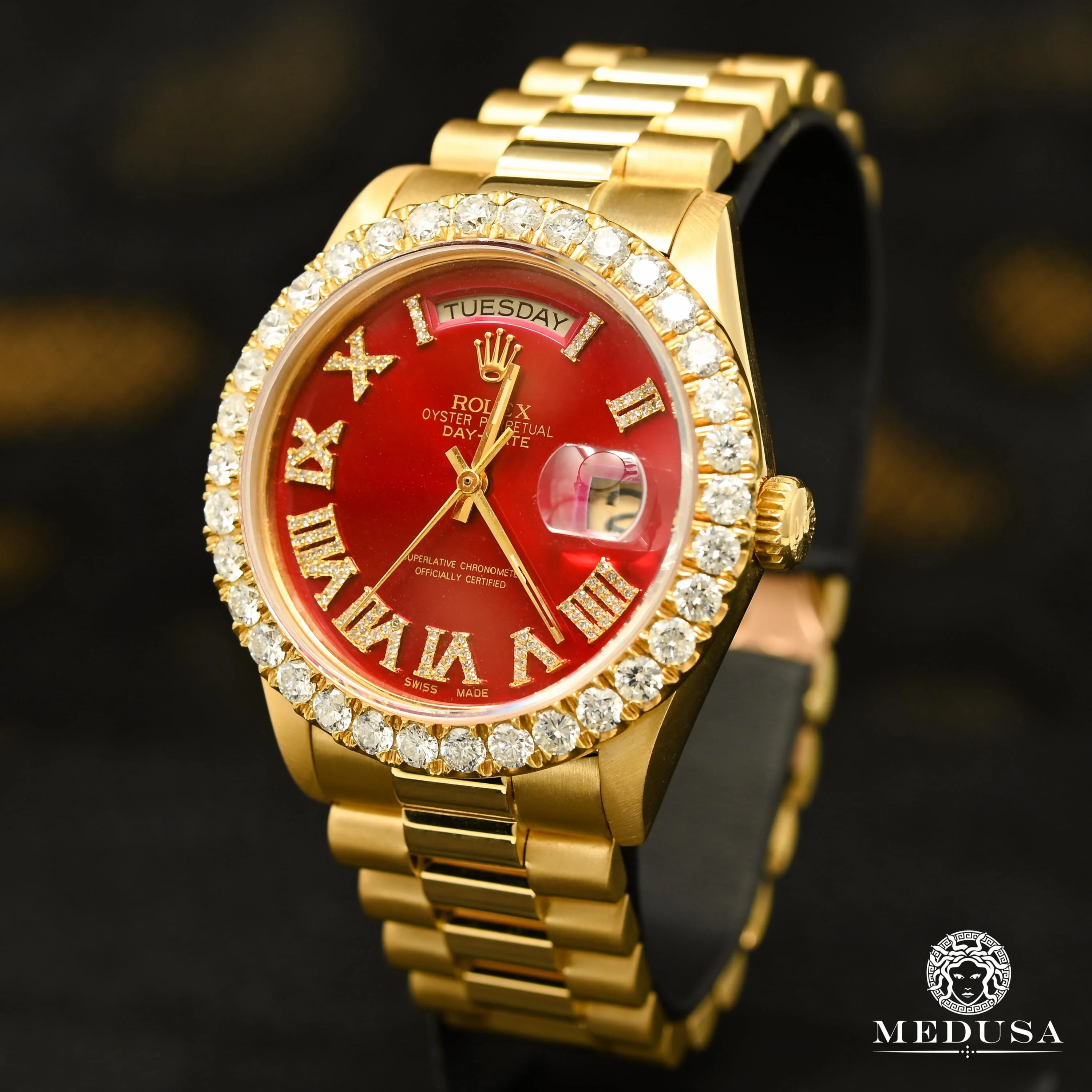 Rolex President Day-Date 36mm - Red Roman