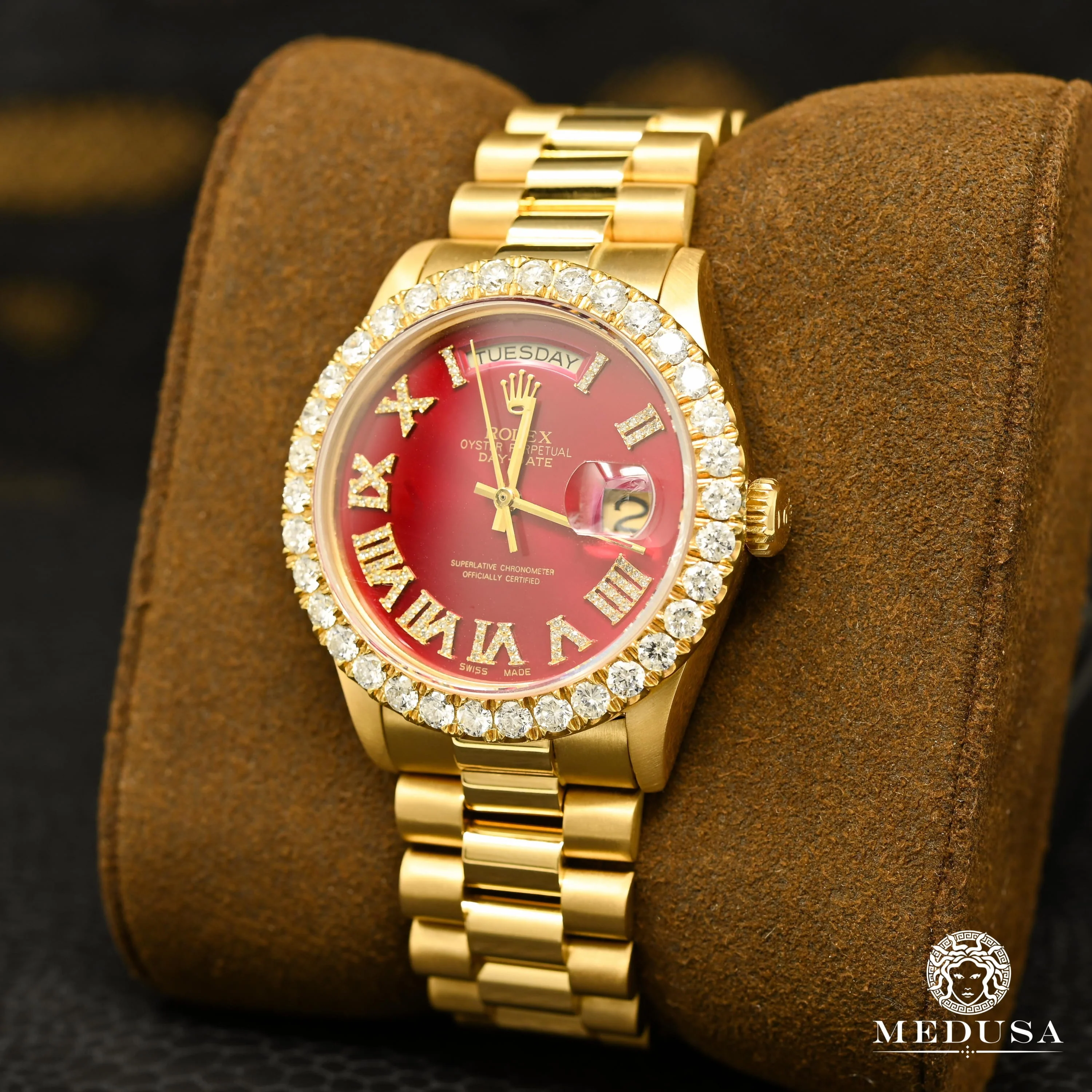 Rolex President Day-Date 36mm - Red Roman - Image 2