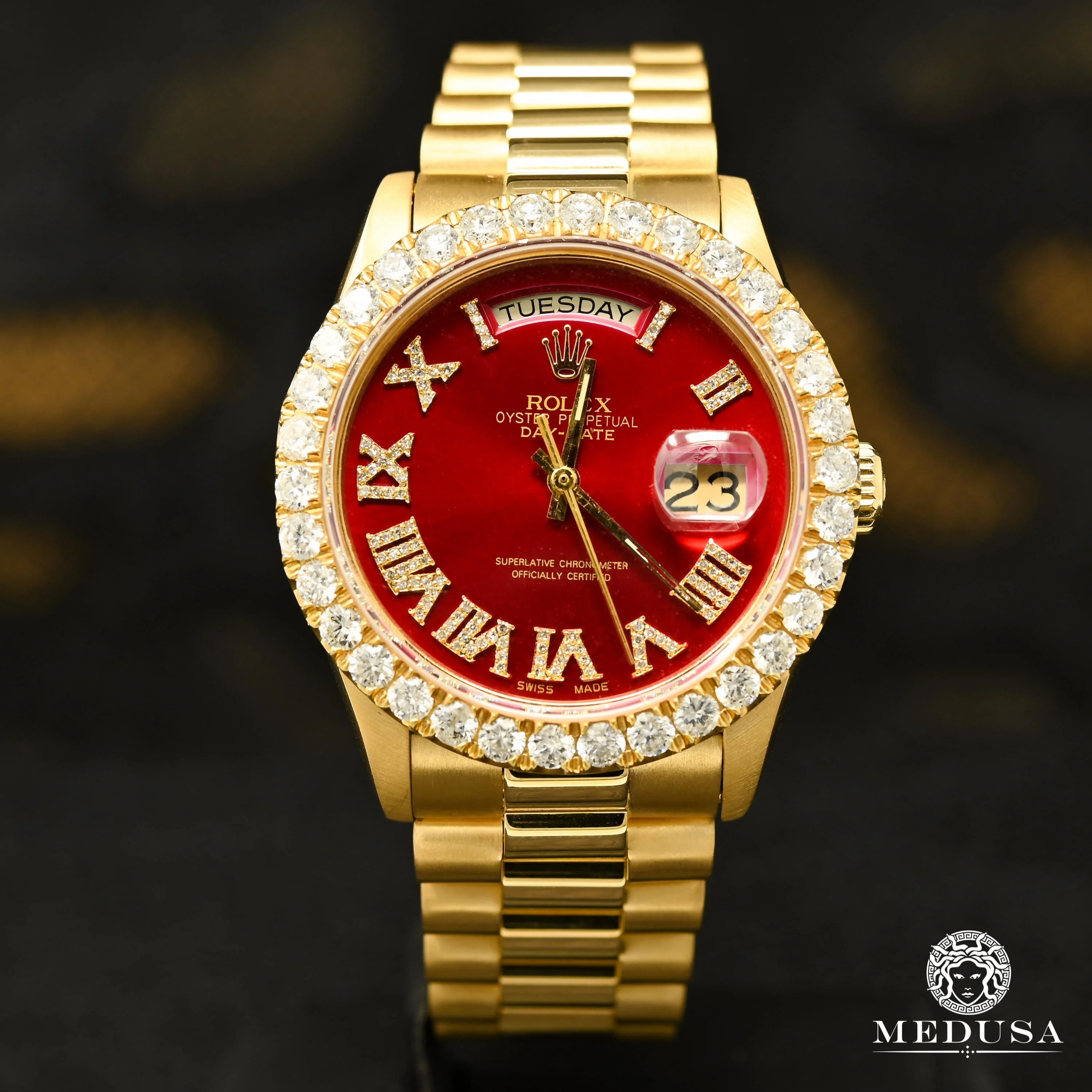 Rolex President Day-Date 36mm - Red Roman - Image 3