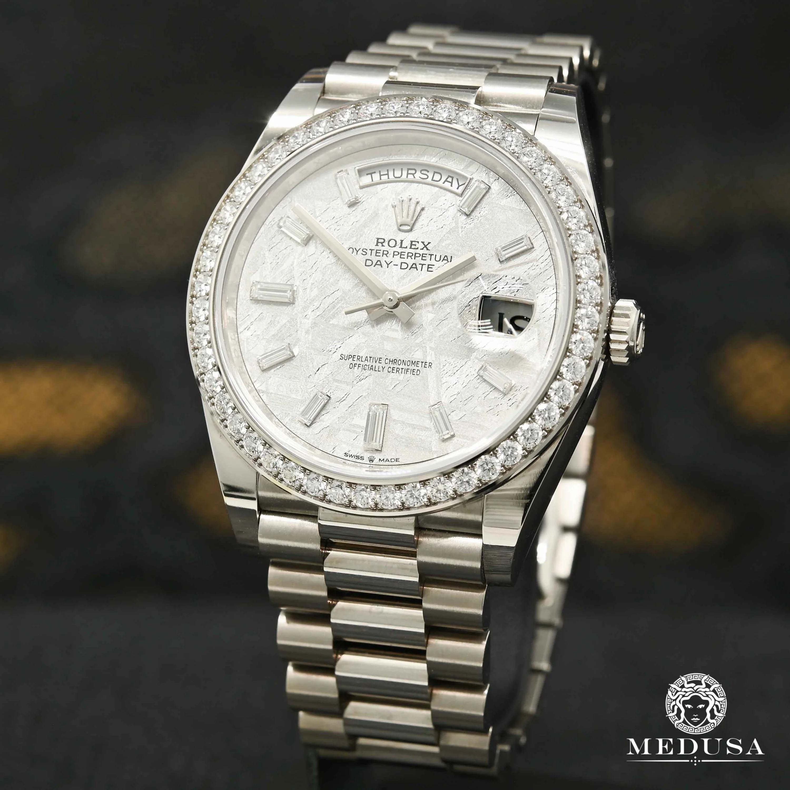 Rolex President Day-Date 40mm - Meteorite White Gold