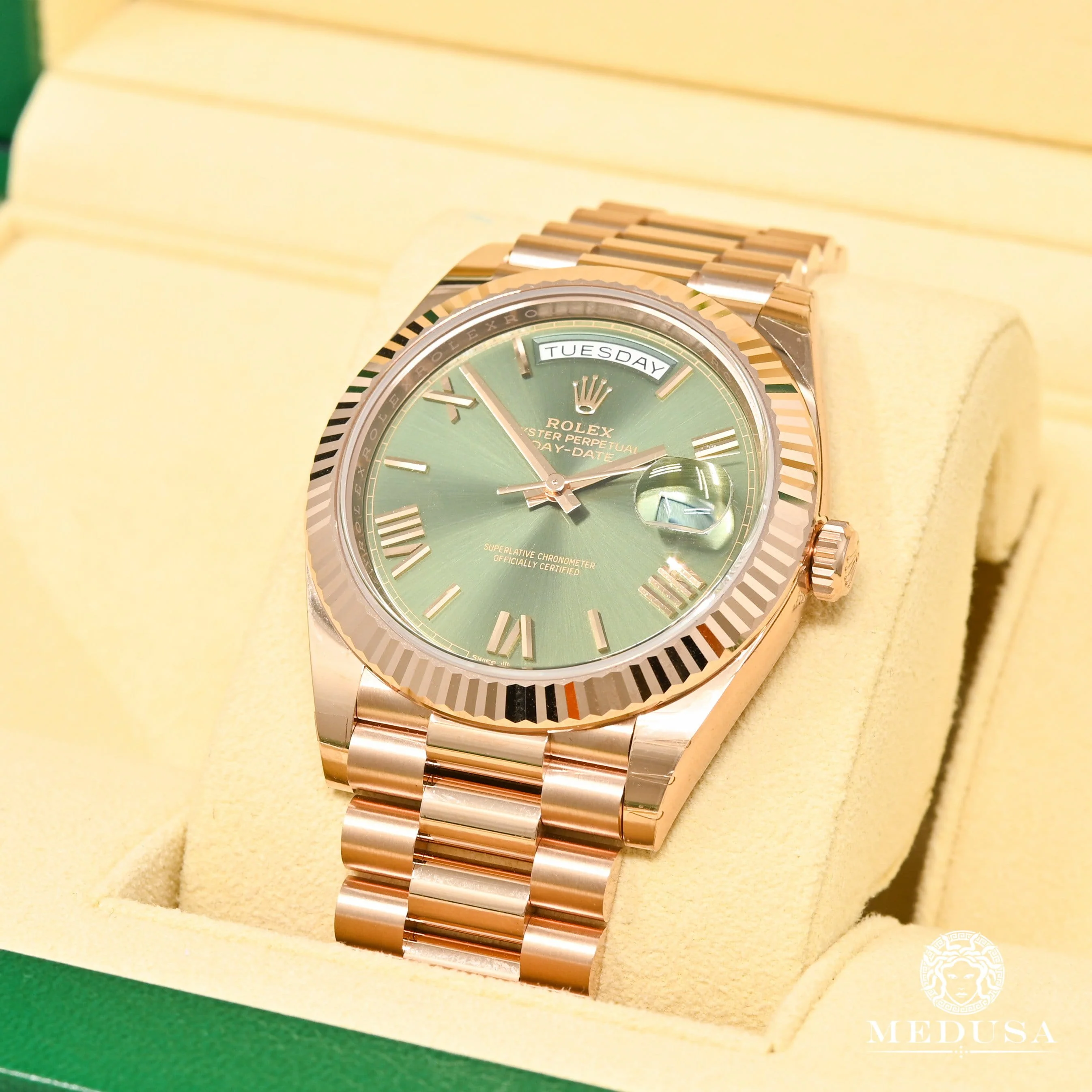 Rolex President Day-Date 40mm - Olive Rose Gold - Image 3