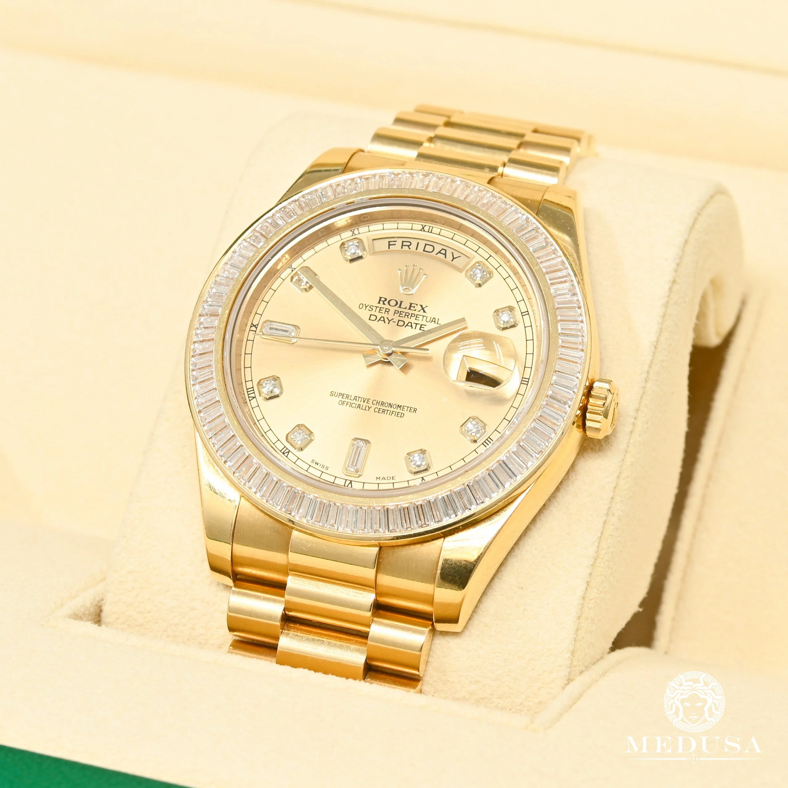 Rolex President Day-Date 41mm - Factory Baguette - Image 3