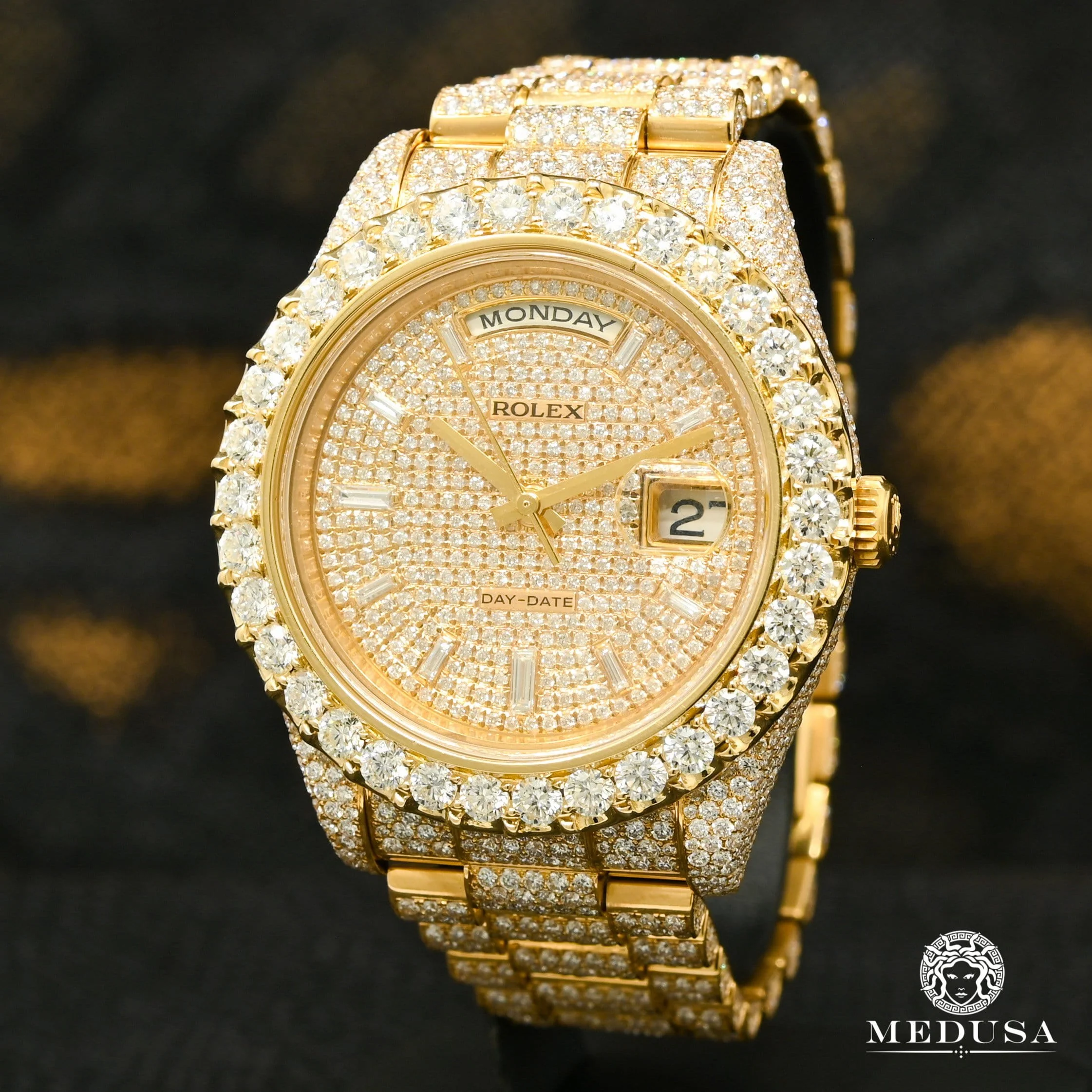 Rolex President Day-Date 41mm - Full Honeycomb Baguette