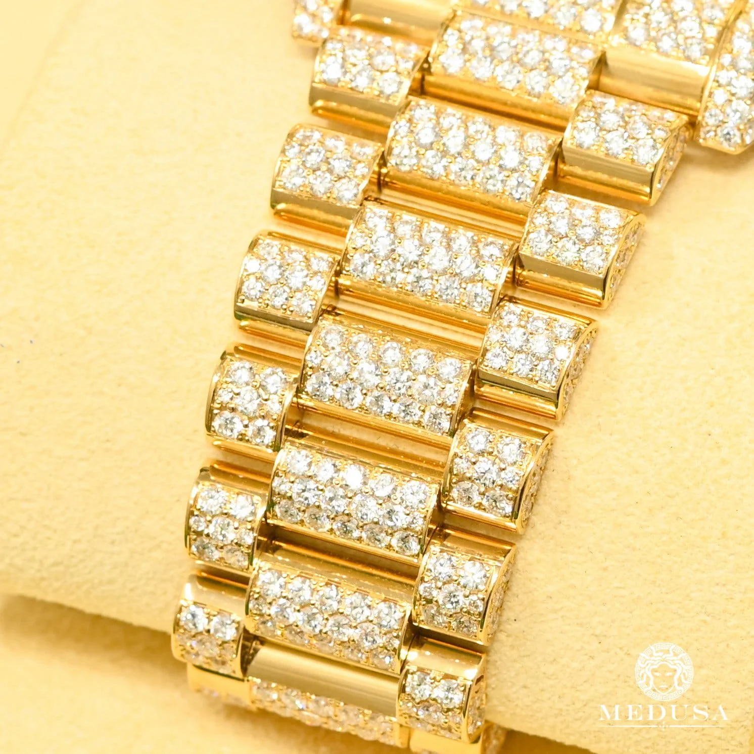 Rolex President Day-Date 41mm - Full Honeycomb Baguette - Image 6