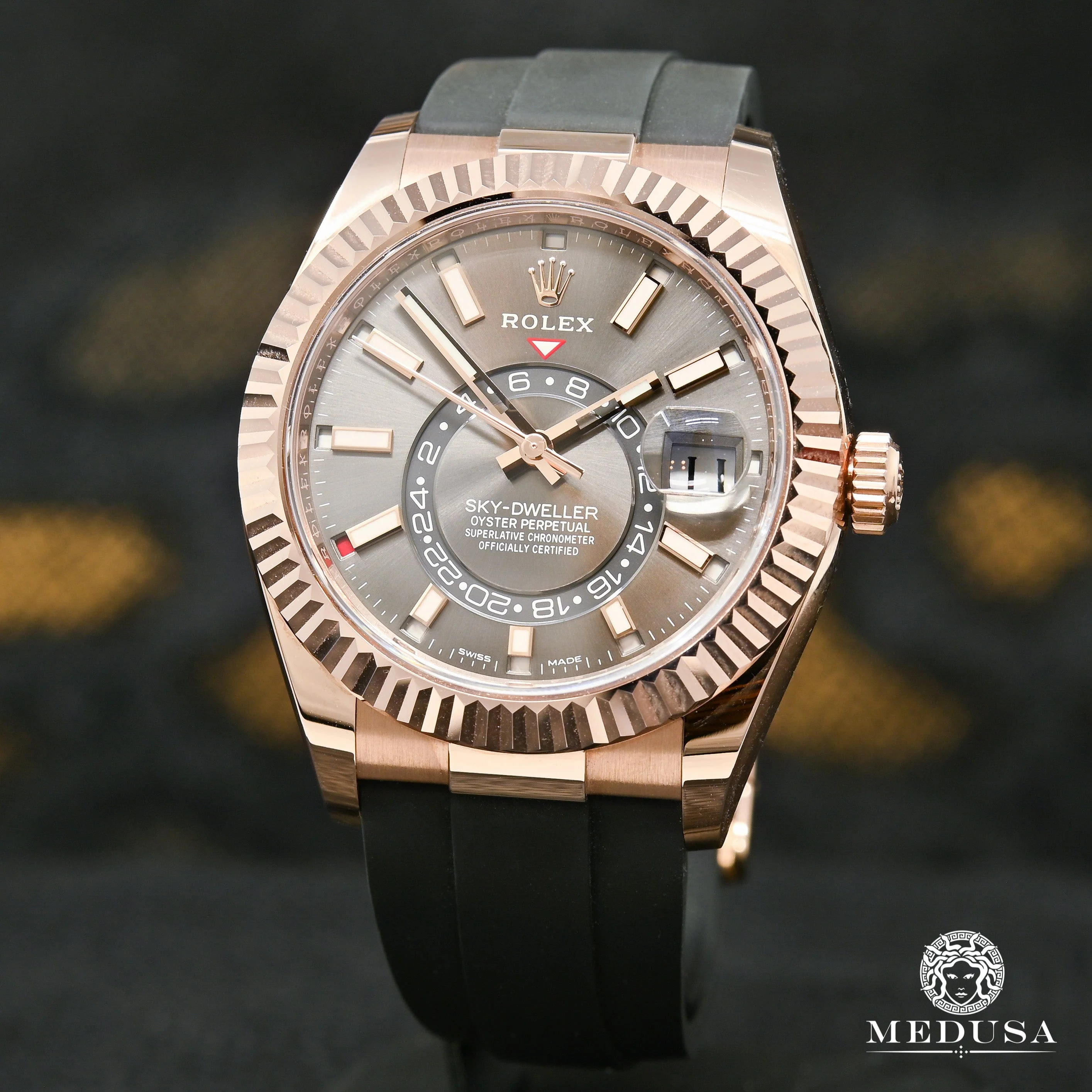 Rolex Sky-Dweller 42mm - Everose OysterFlex Rhodium