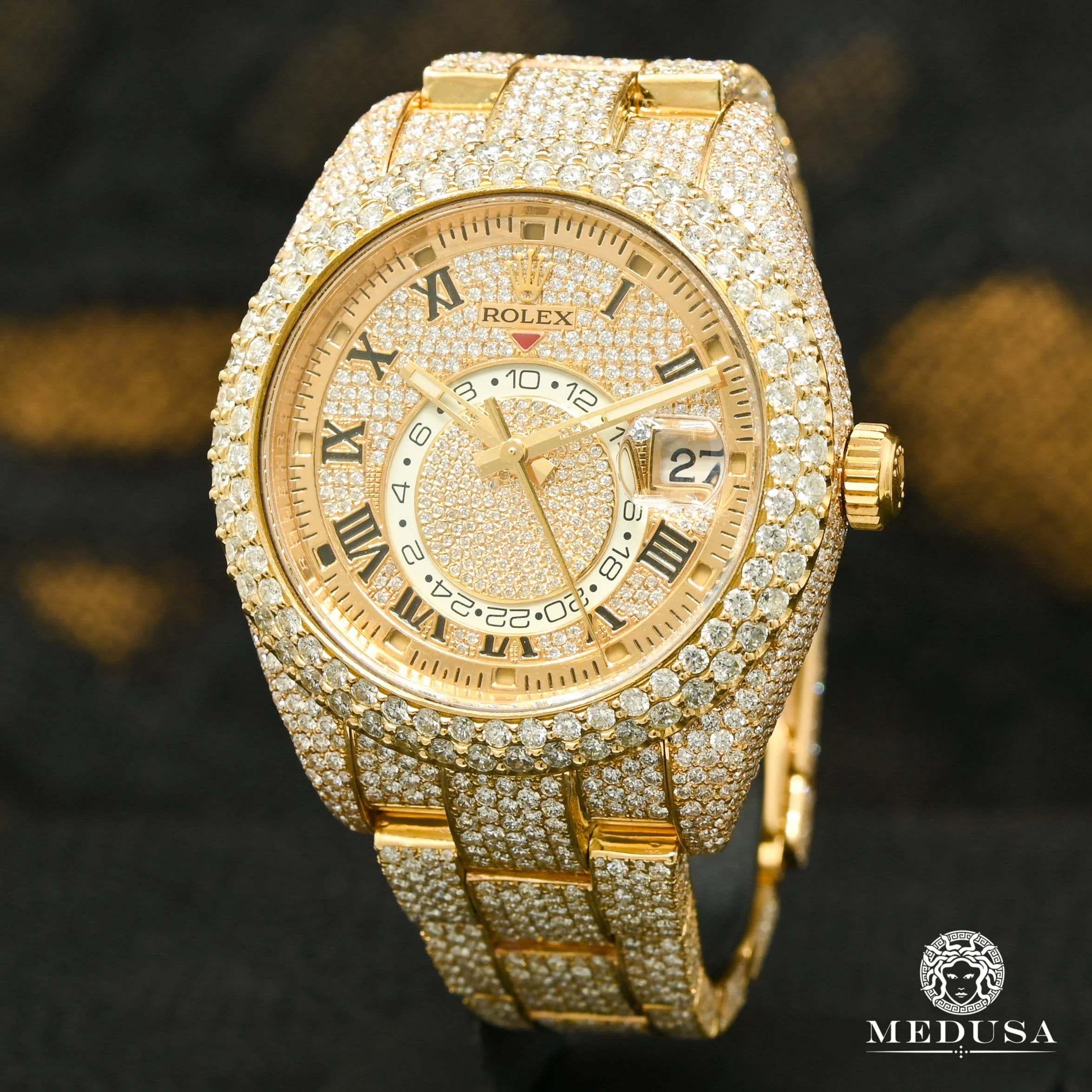 Rolex Sky-Dweller 42mm - Full Honeycomb Iced