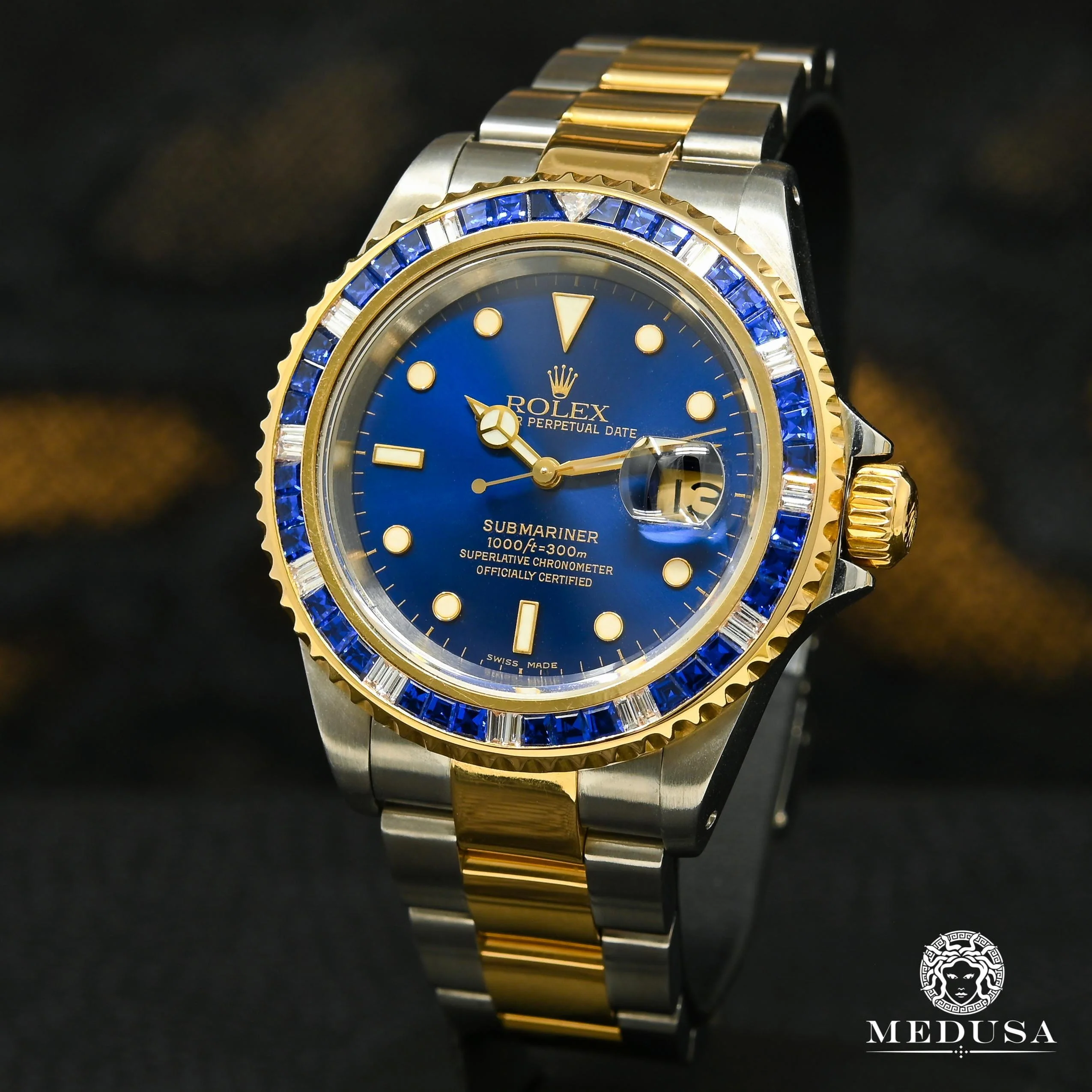 Rolex Submariner 40mm - 2 Tone Blue Sapphire