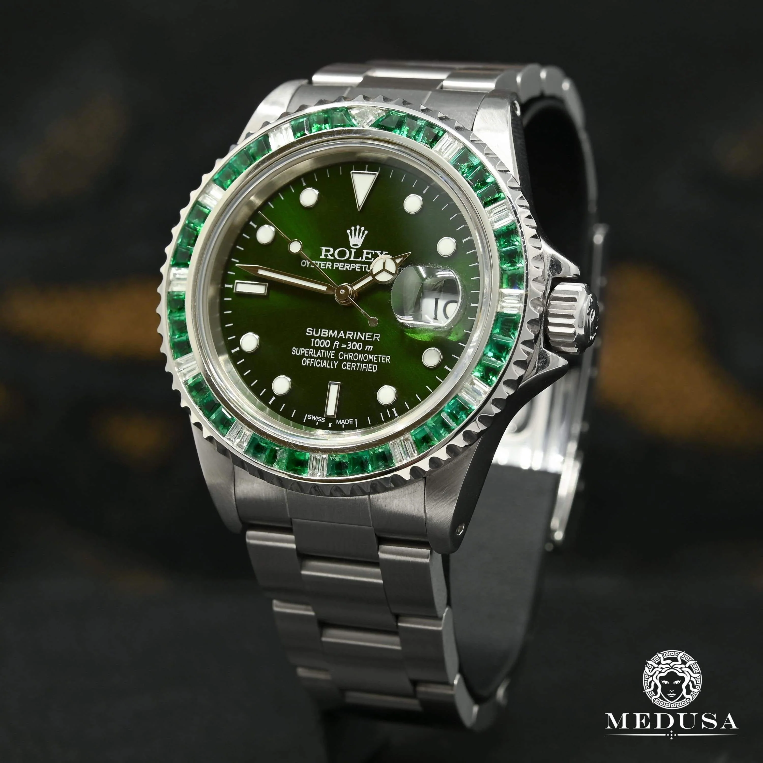 Rolex Submariner 40mm - Hulk Diamond & Emerald