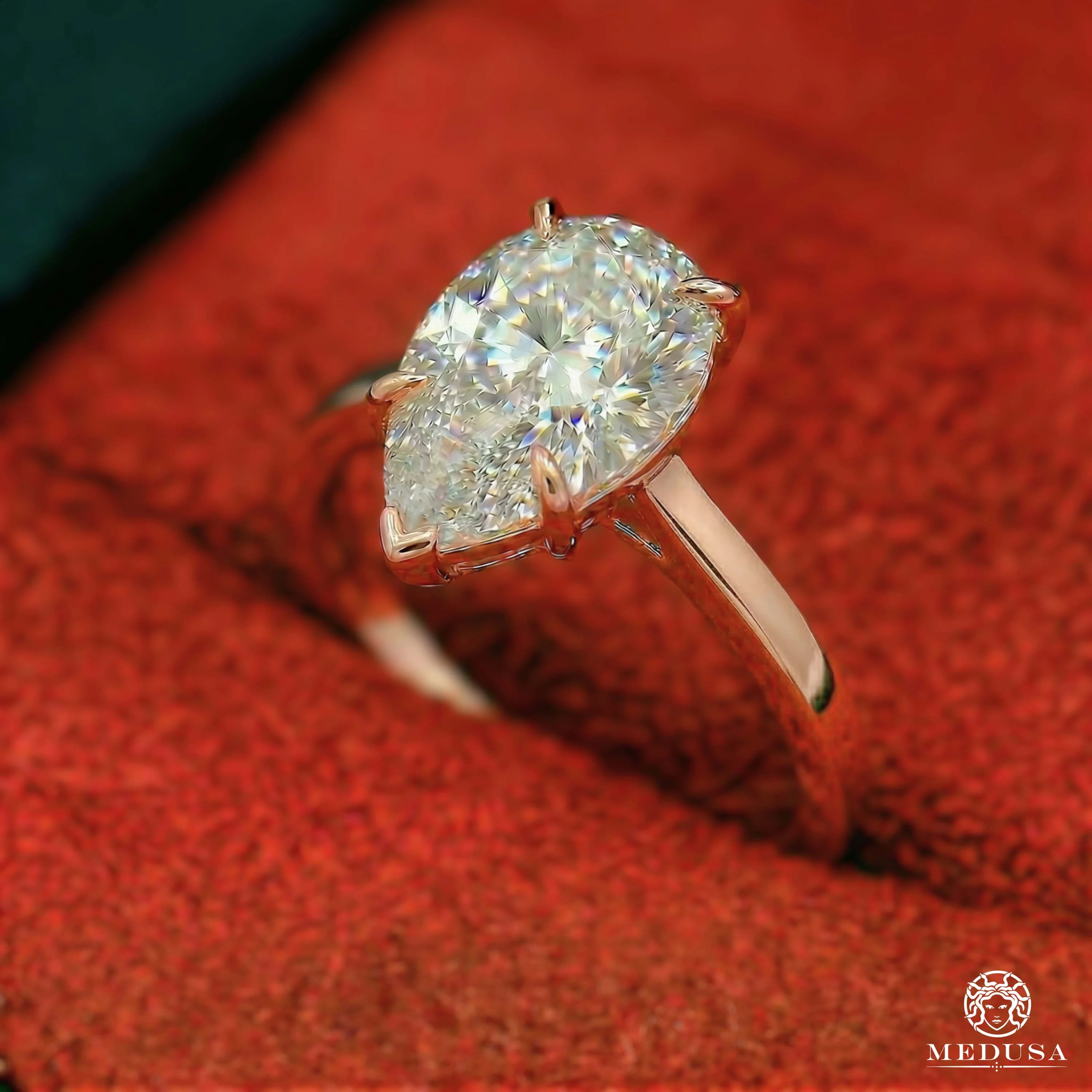 Solitaire LAB D4 - Pear Cut  - Image 3