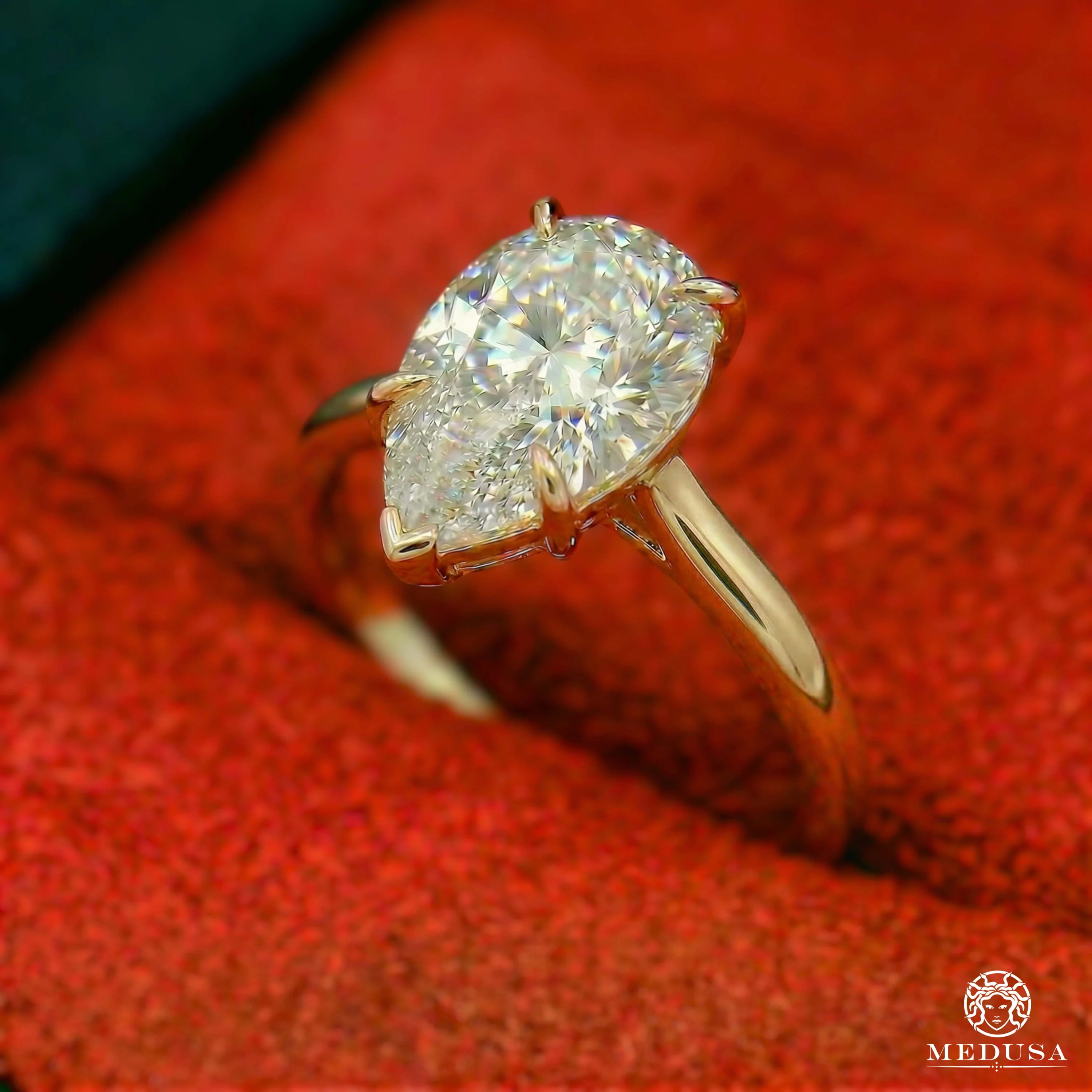 Solitaire LAB D4 - Pear Cut  - Image 5