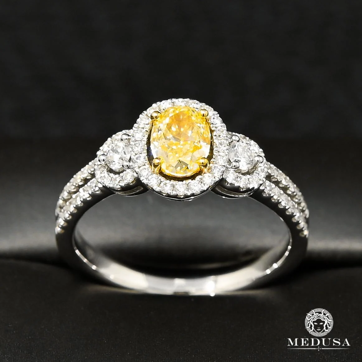 Trinity D11 - Solitaire Ring 67PT Yellow Canary - Image 2
