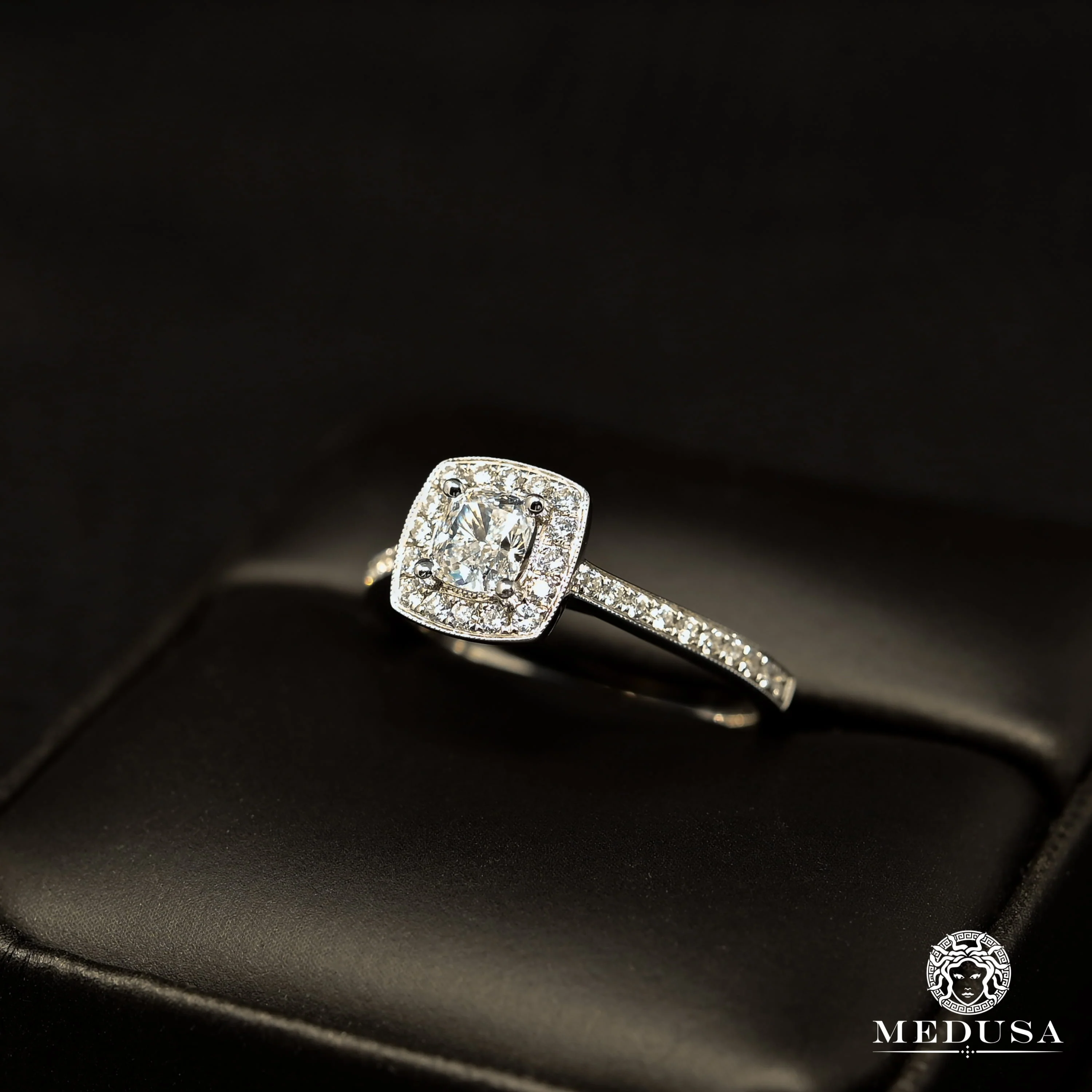 Trinity Set F4 - Solitaire Ring 50PT Cushion Cut  - Image 5